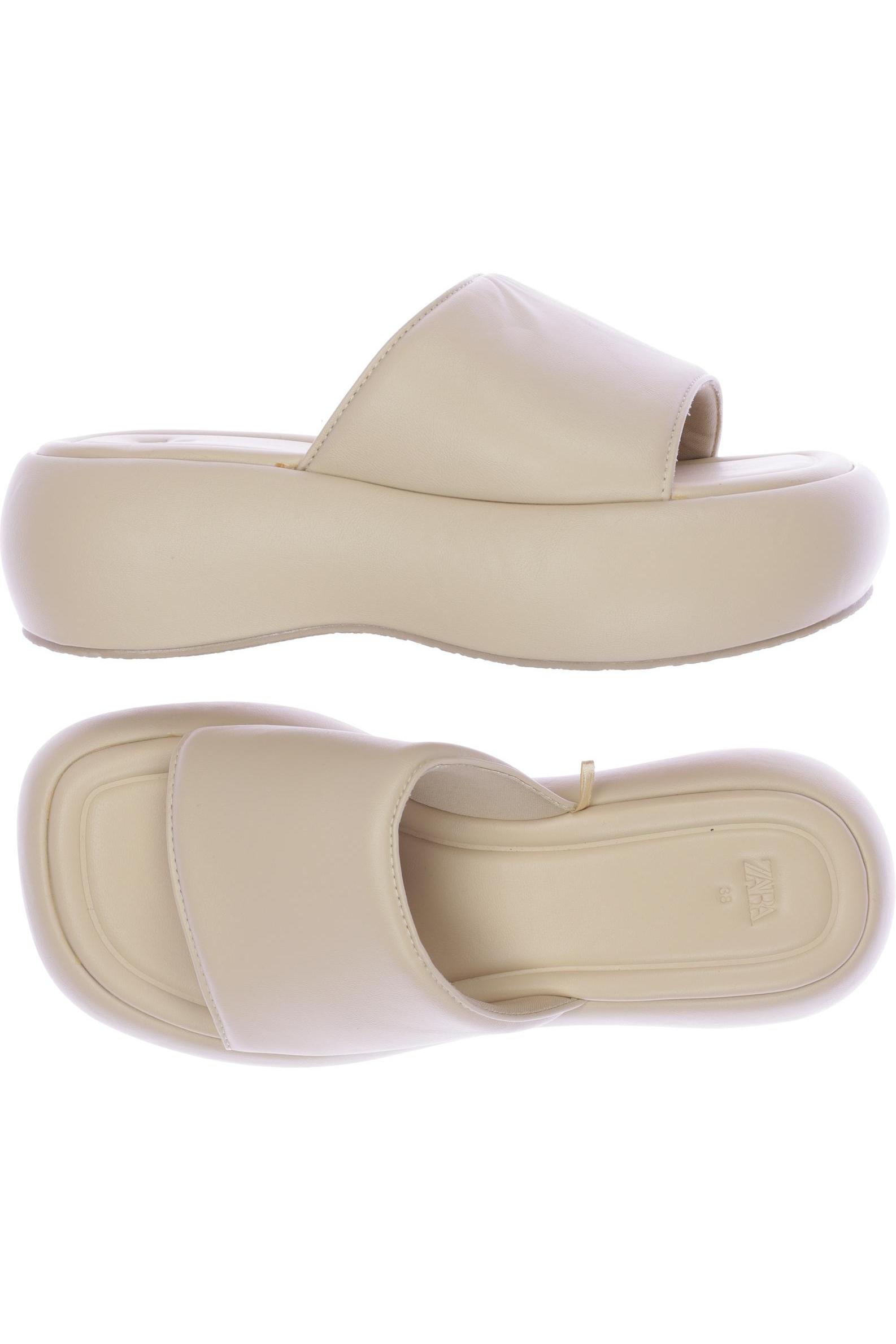 

Zara Damen Sandale, cremeweiß, Gr. 38