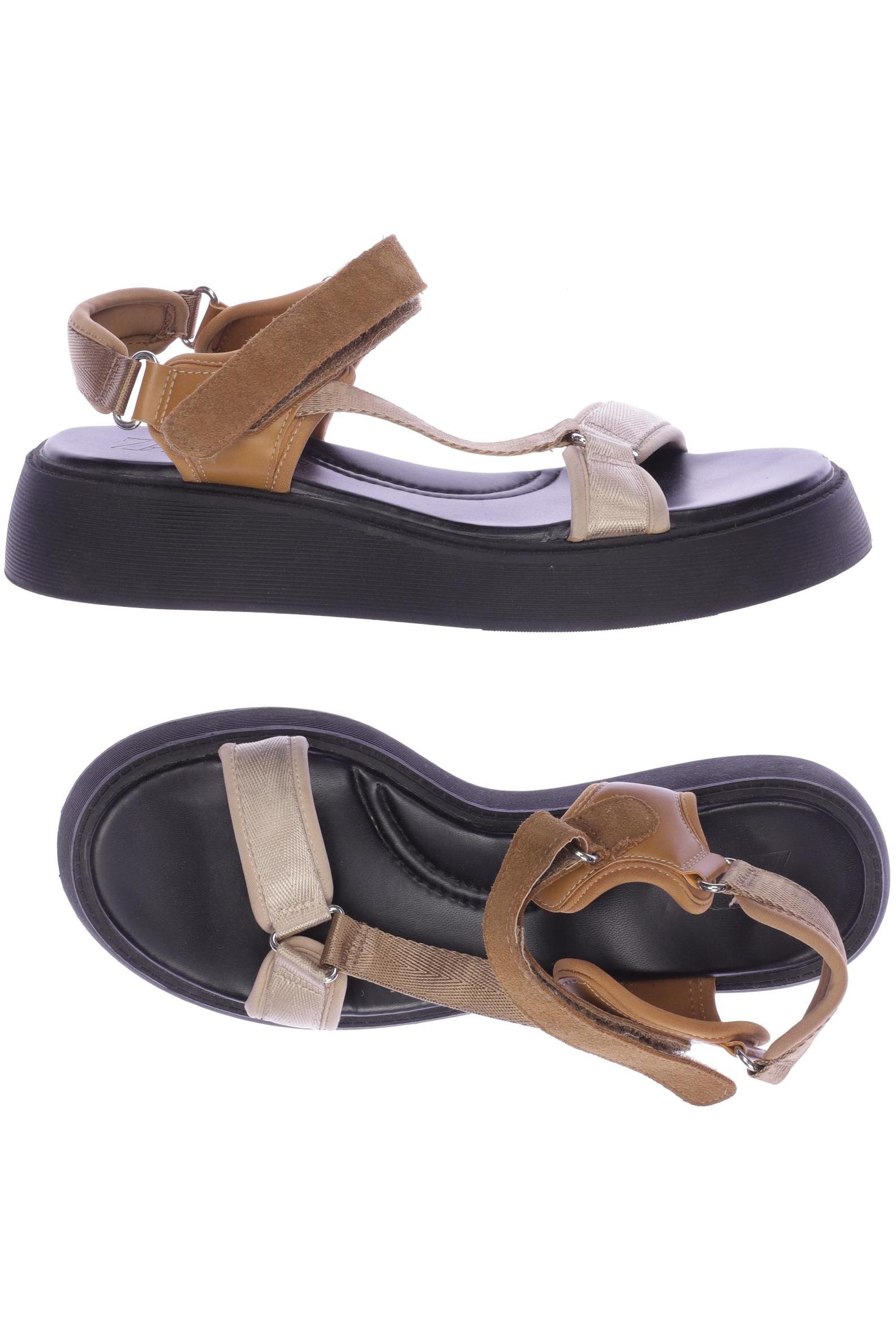 

Zara Damen Sandale, braun, Gr. 41