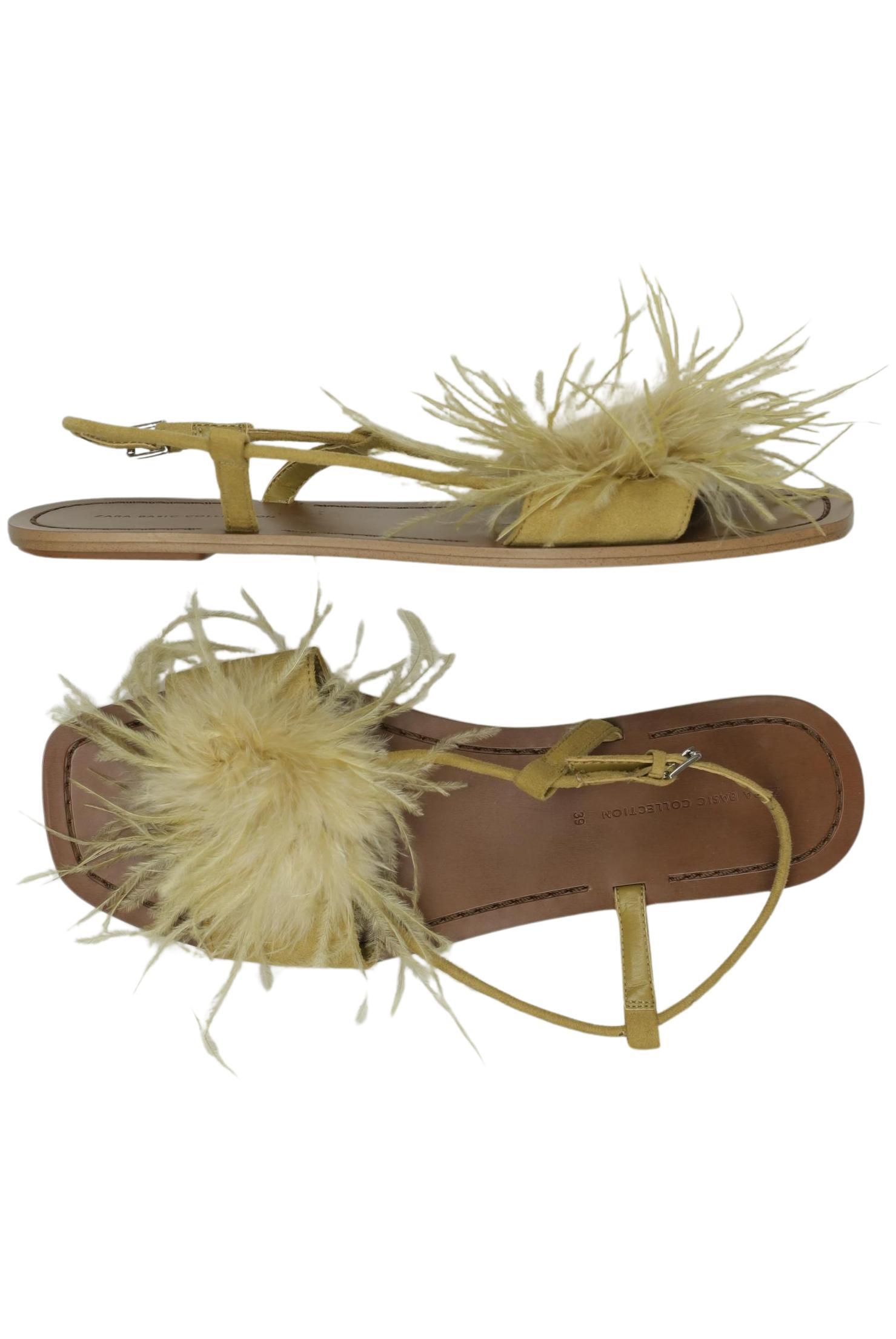 

Zara Damen Sandale, beige, Gr. 39