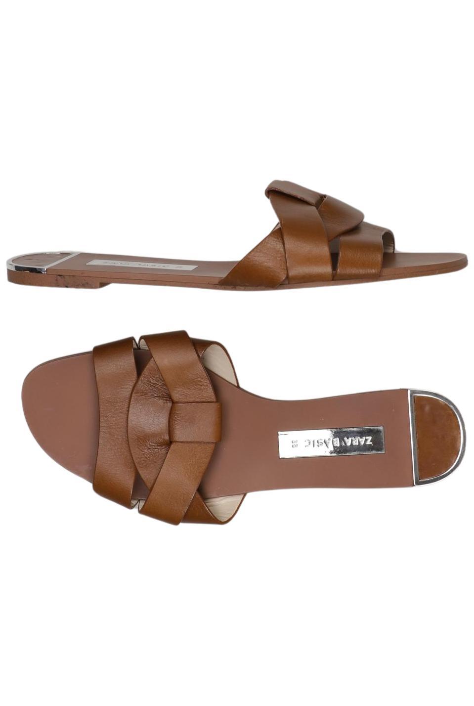 

Zara Damen Sandale, braun, Gr. 38