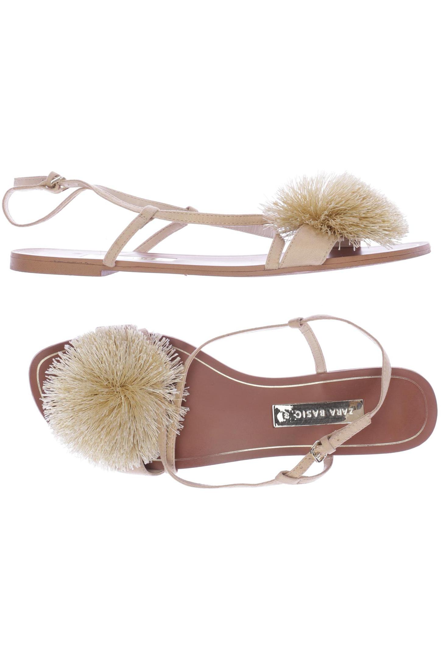 

Zara Damen Sandale, beige, Gr. 40