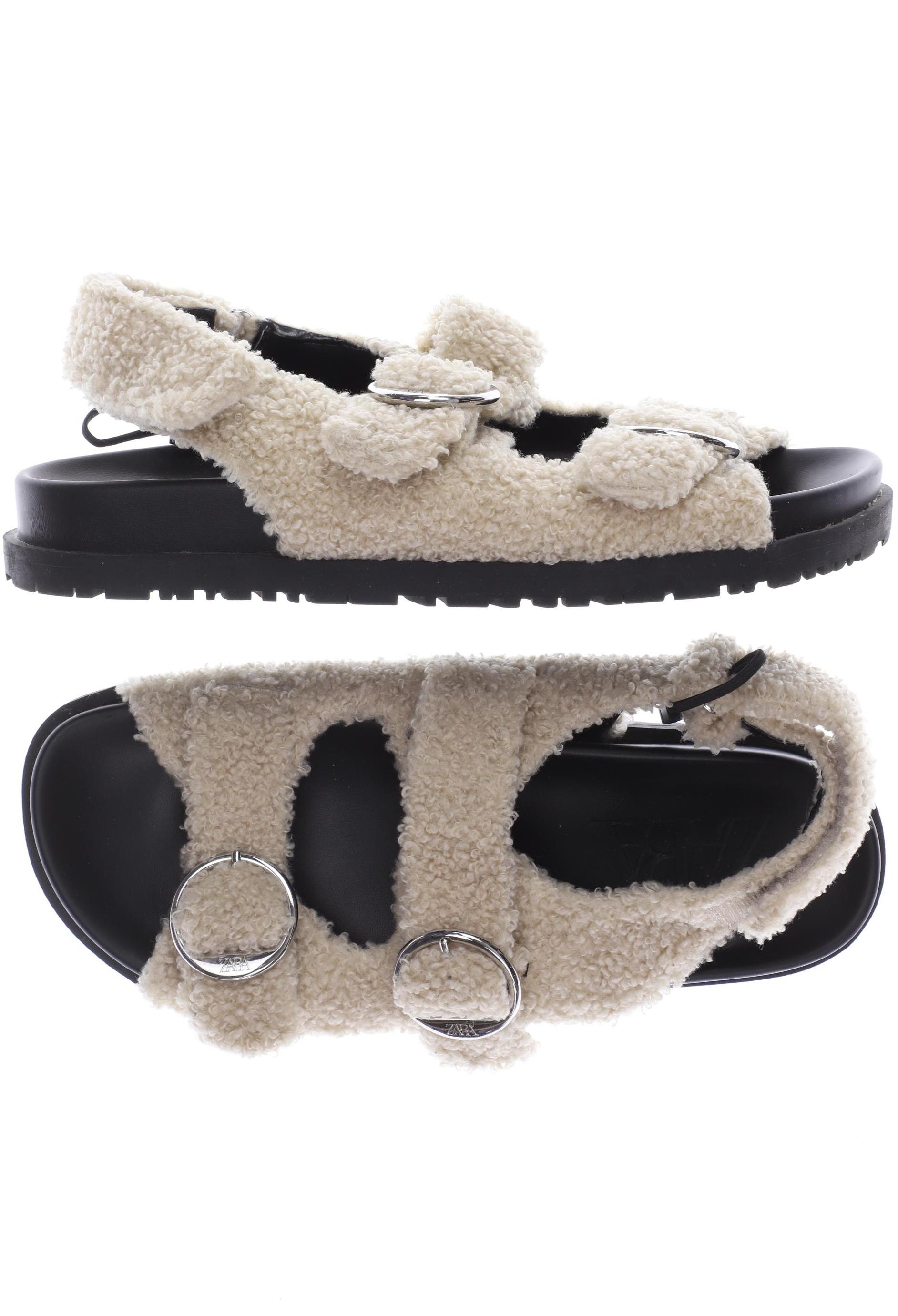 

ZARA Damen Sandale, beige