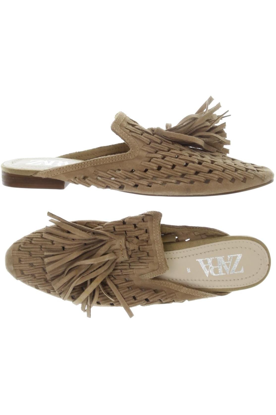 

Zara Damen Sandale, beige, Gr. 38