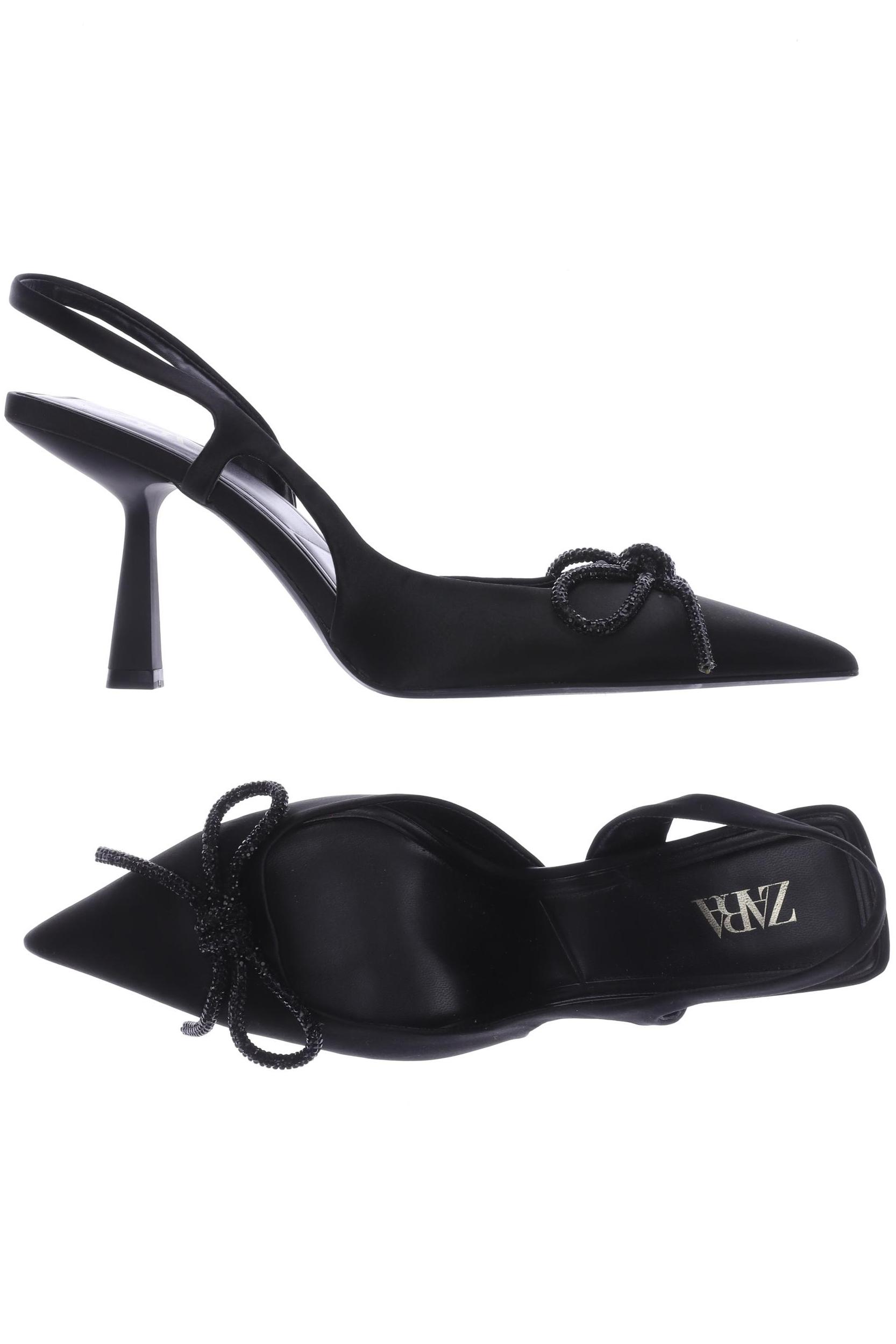 

ZARA Damen Sandale, schwarz