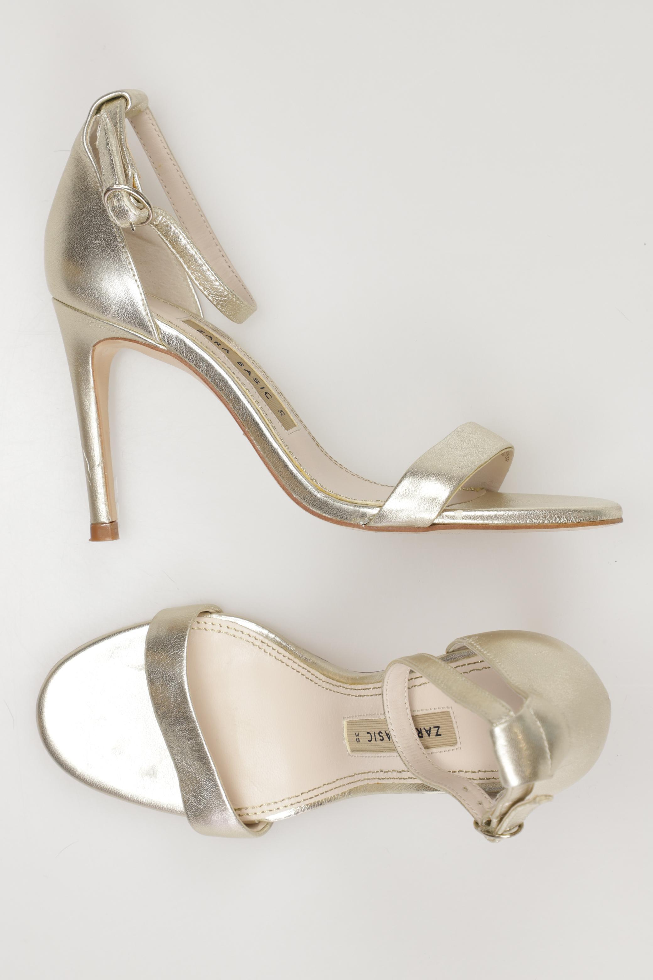 

ZARA Damen Sandale, beige