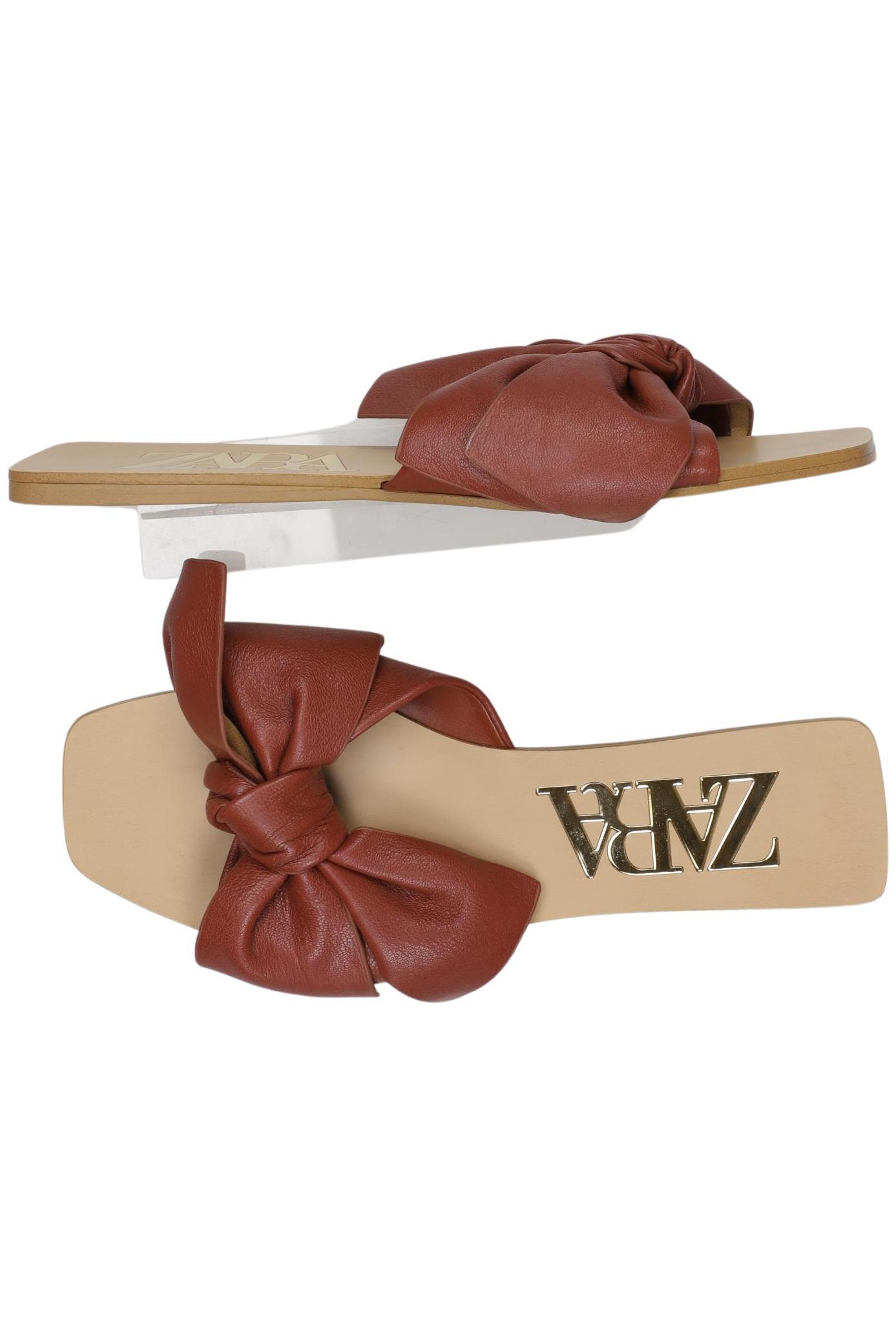 

Zara Damen Sandale, braun, Gr. 37