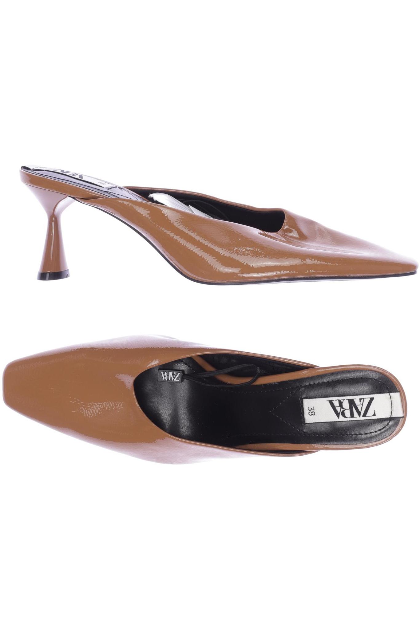 

Zara Damen Sandale, braun, Gr. 38
