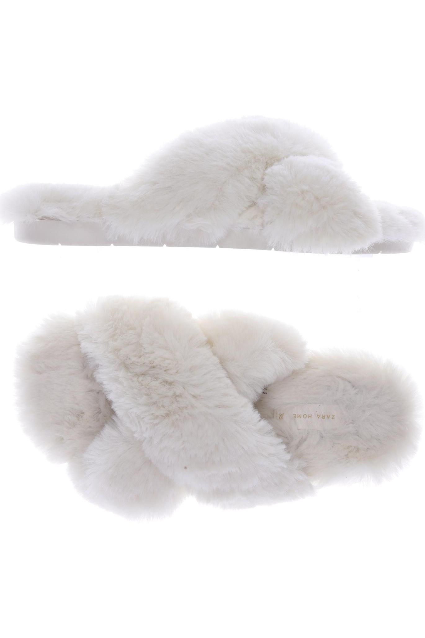 

ZARA Damen Sandale, cremeweiß