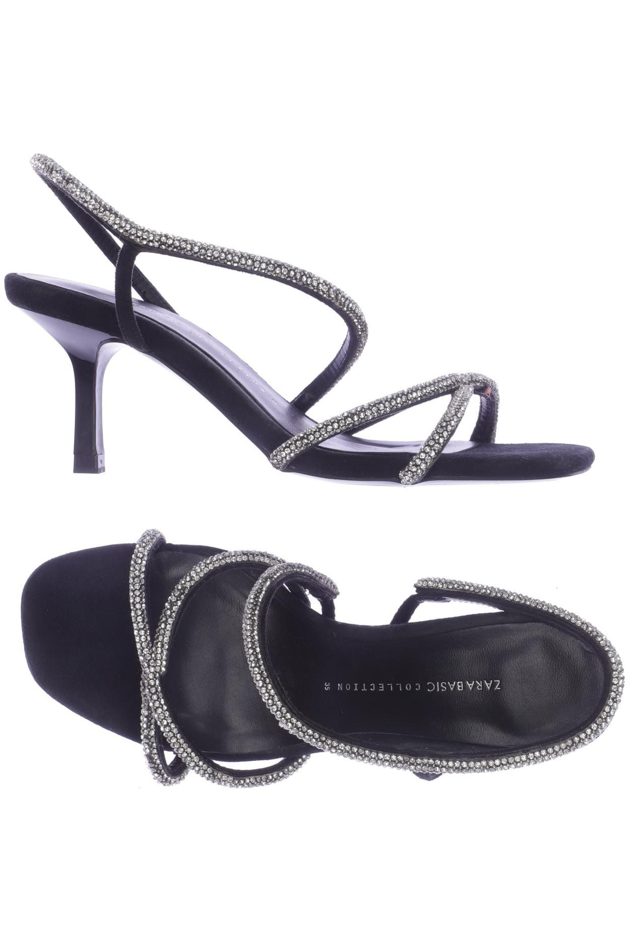 

ZARA Damen Sandale, schwarz
