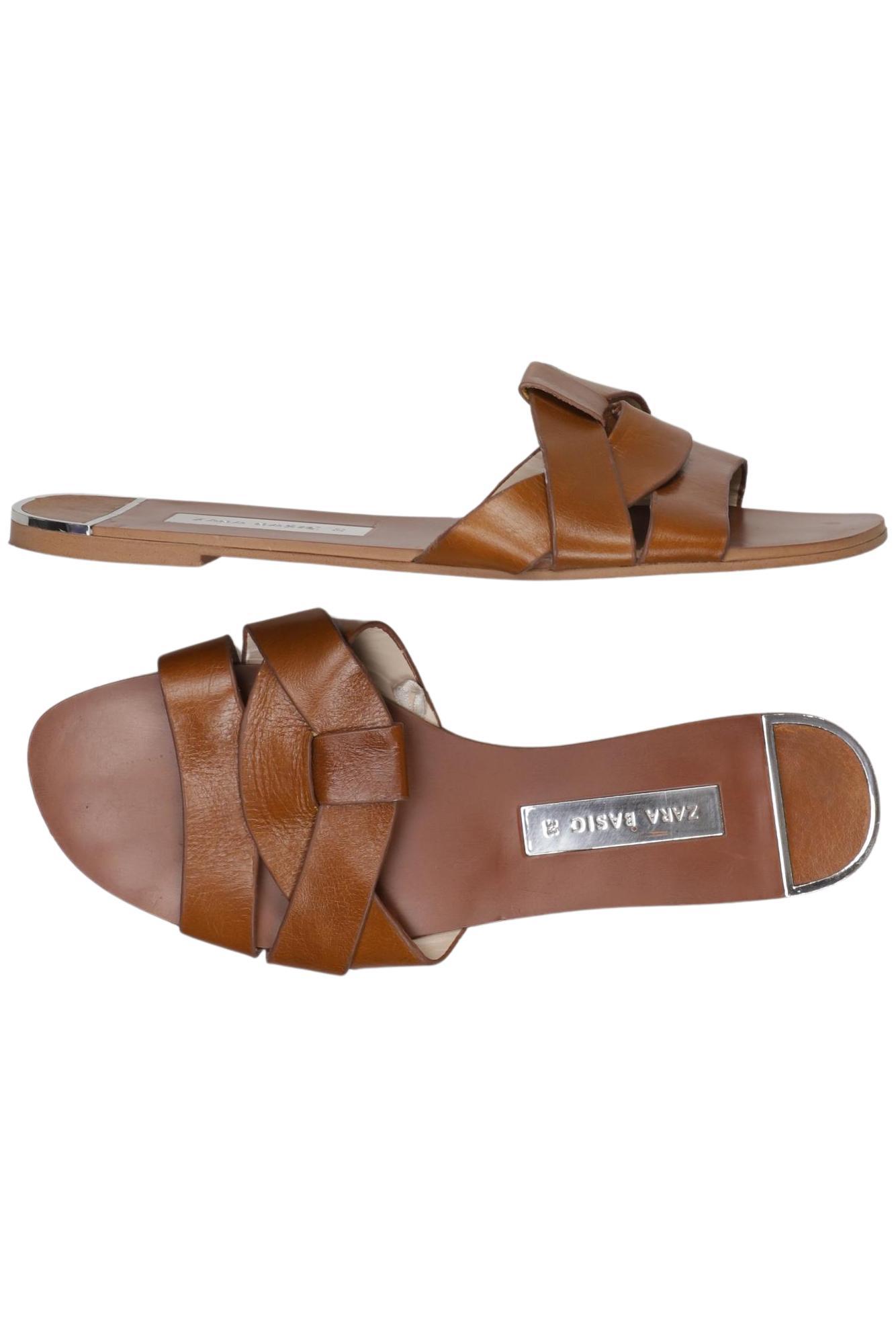 

Zara Damen Sandale, braun, Gr. 38