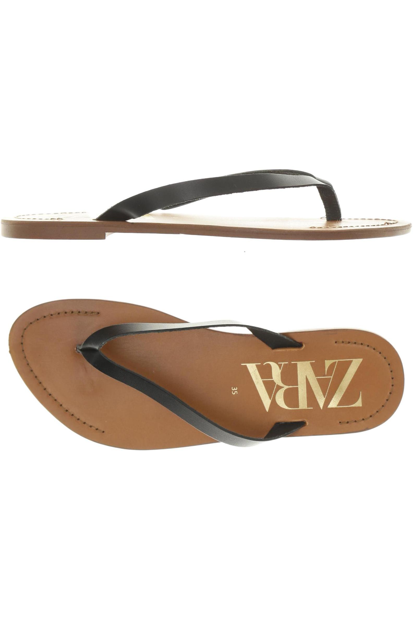 

ZARA Damen Sandale, schwarz