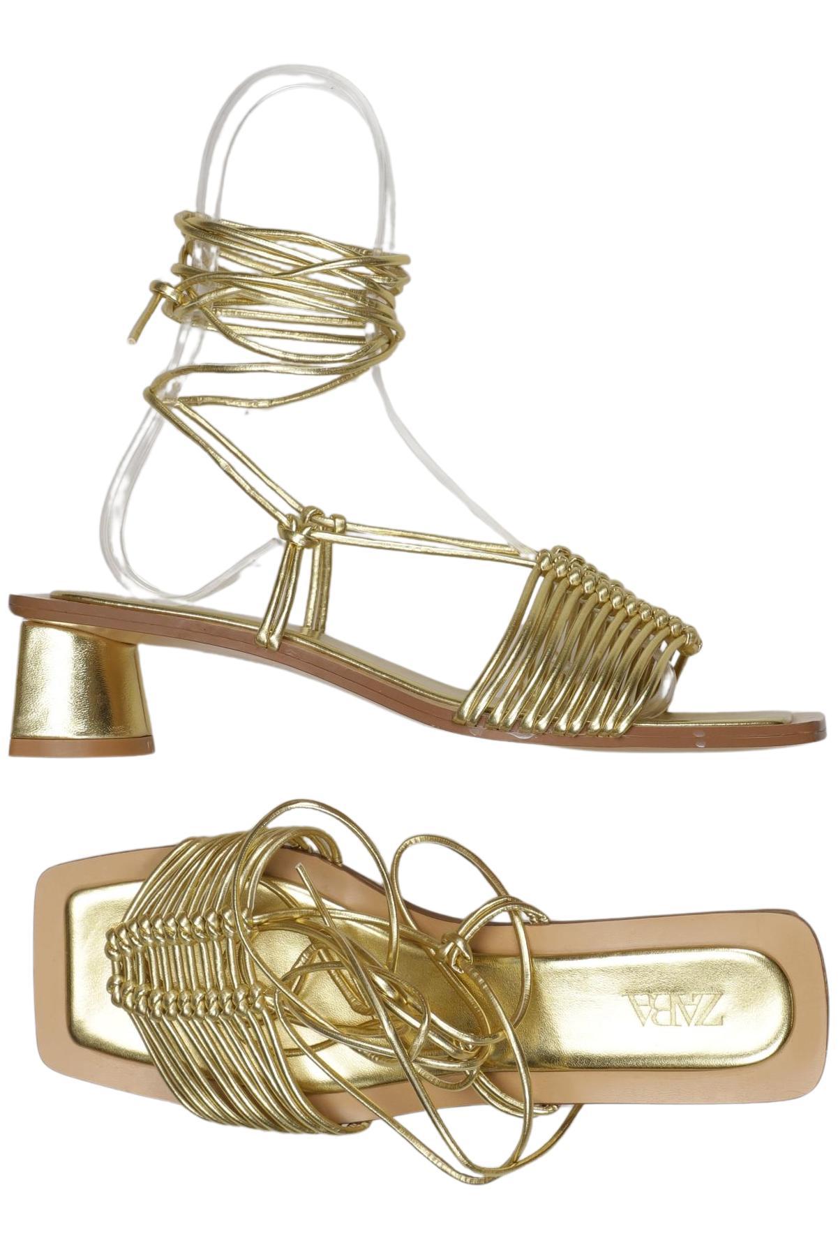 

Zara Damen Sandale, gold, Gr. 37