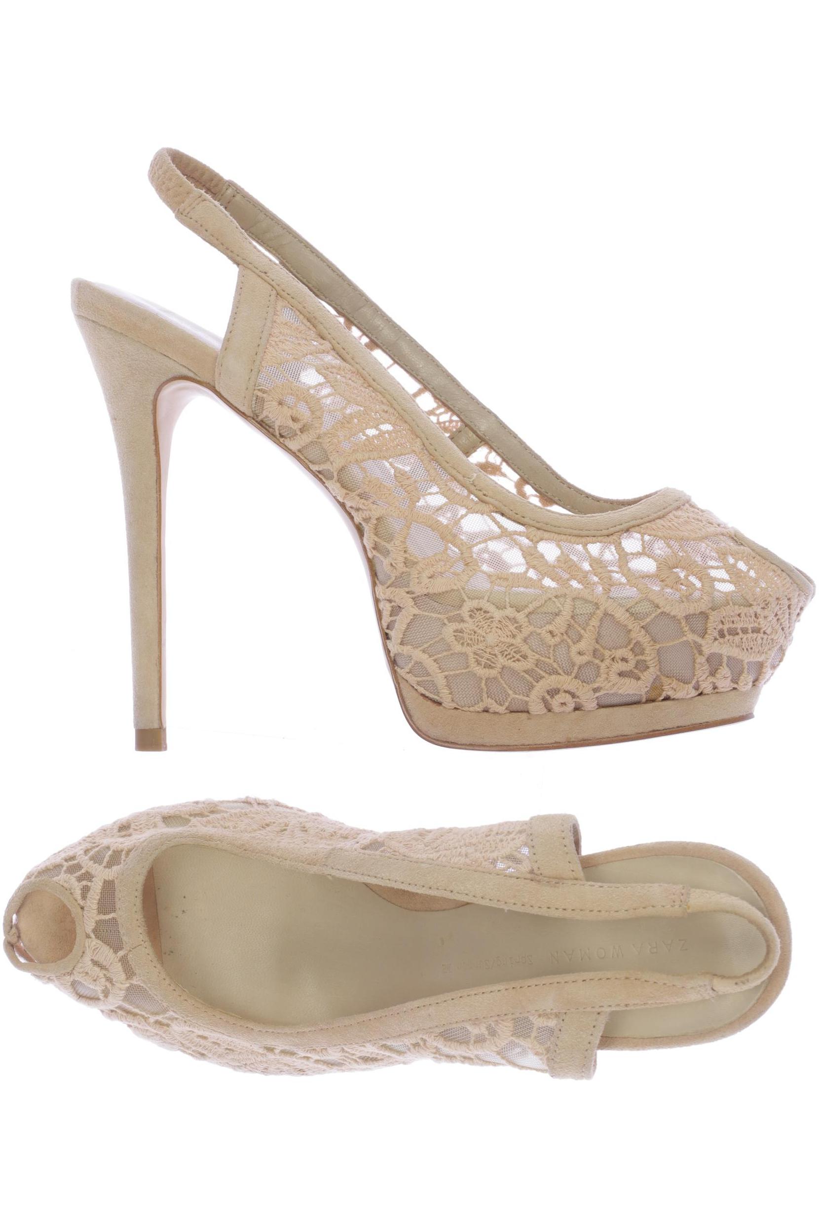 

Zara Damen Sandale, beige, Gr. 38