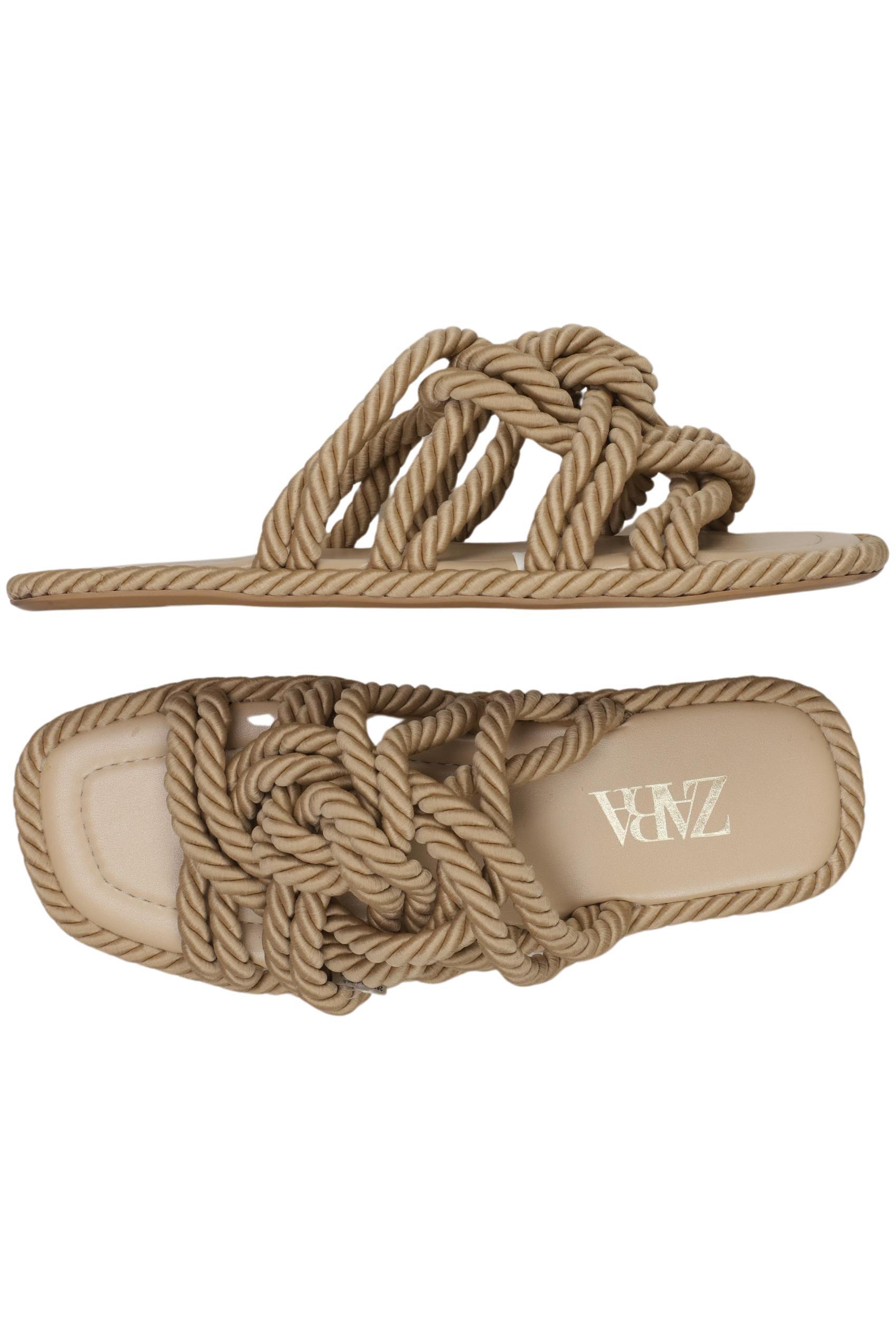 

Zara Damen Sandale, beige, Gr. 41