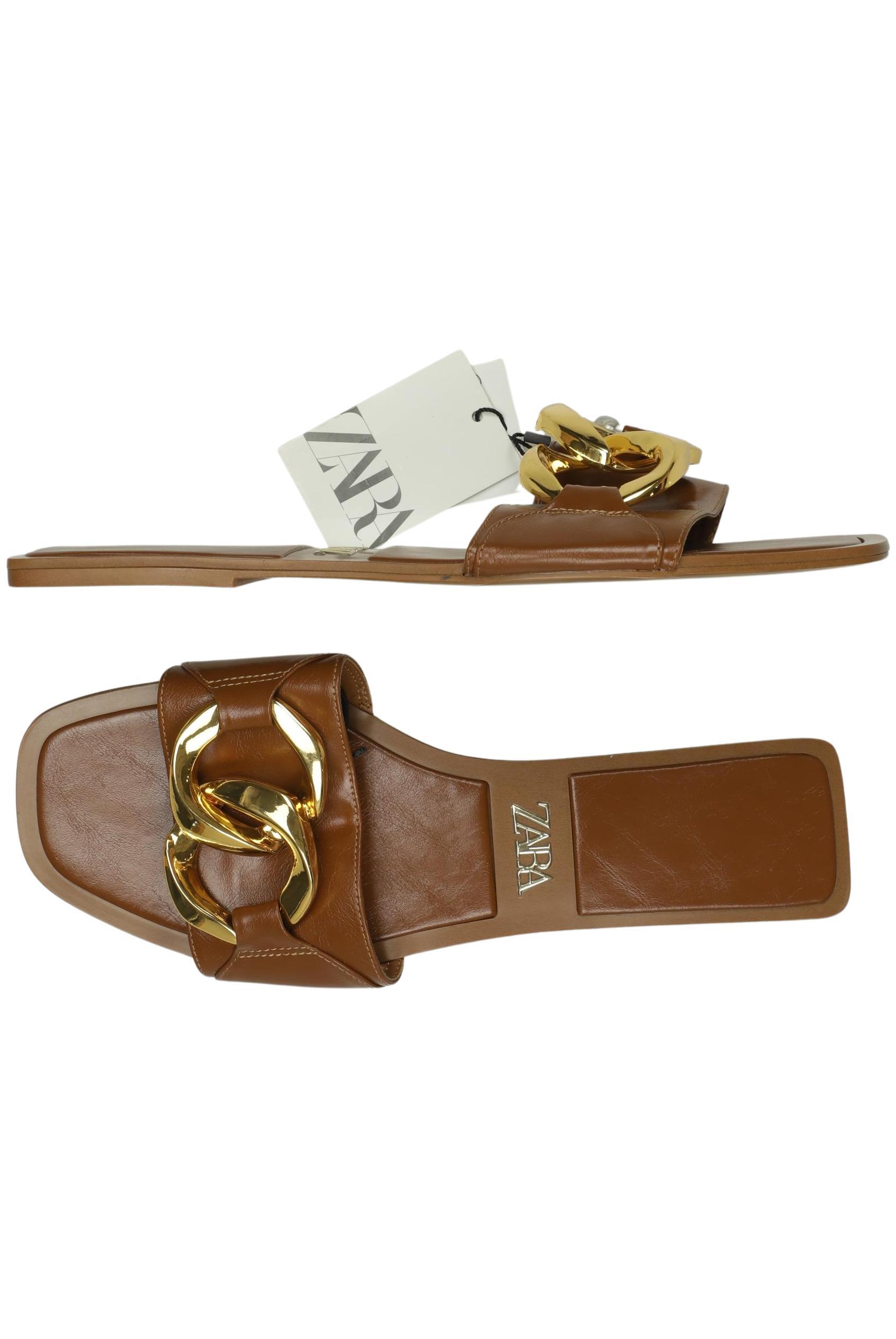 

Zara Damen Sandale, braun, Gr. 41