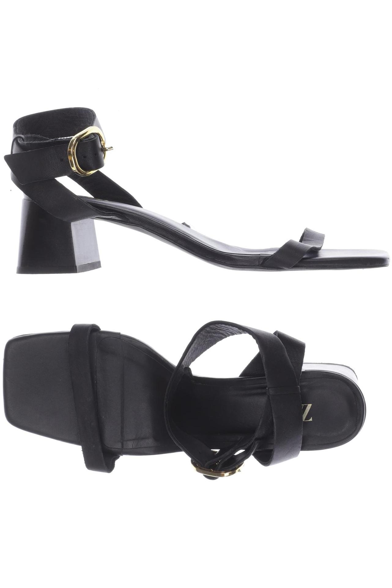 

Zara Damen Sandale, schwarz, Gr. 40