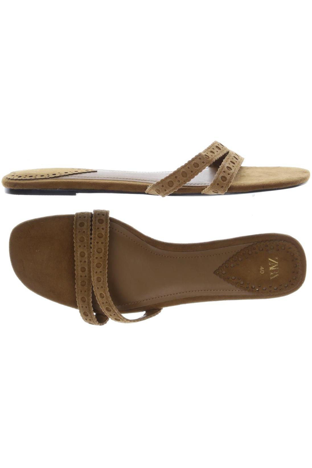 

Zara Damen Sandale, braun, Gr. 40