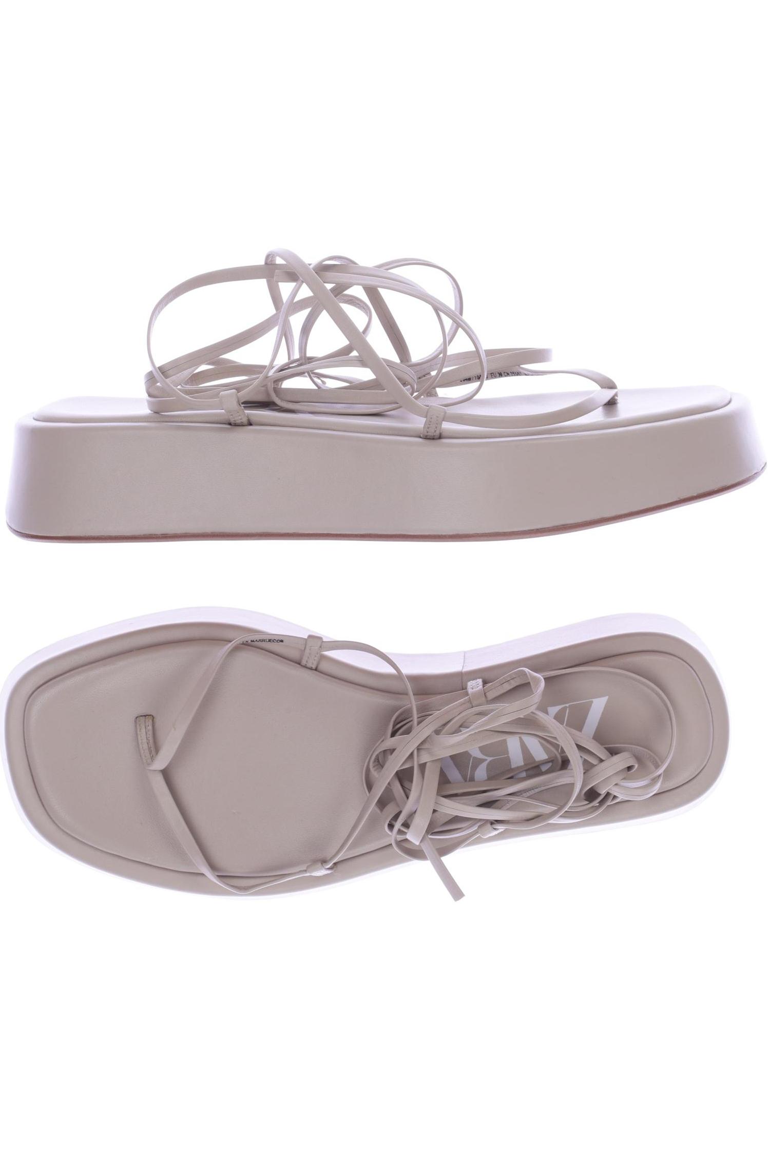 

Zara Damen Sandale, beige, Gr. 39
