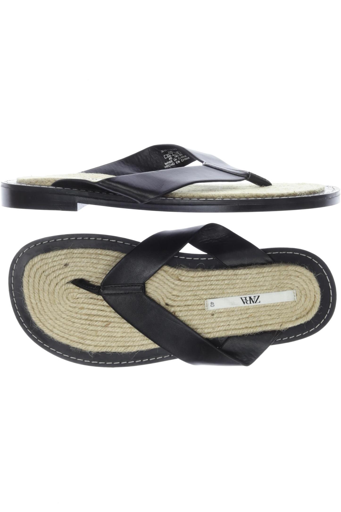 

Zara Damen Sandale, schwarz, Gr. 40