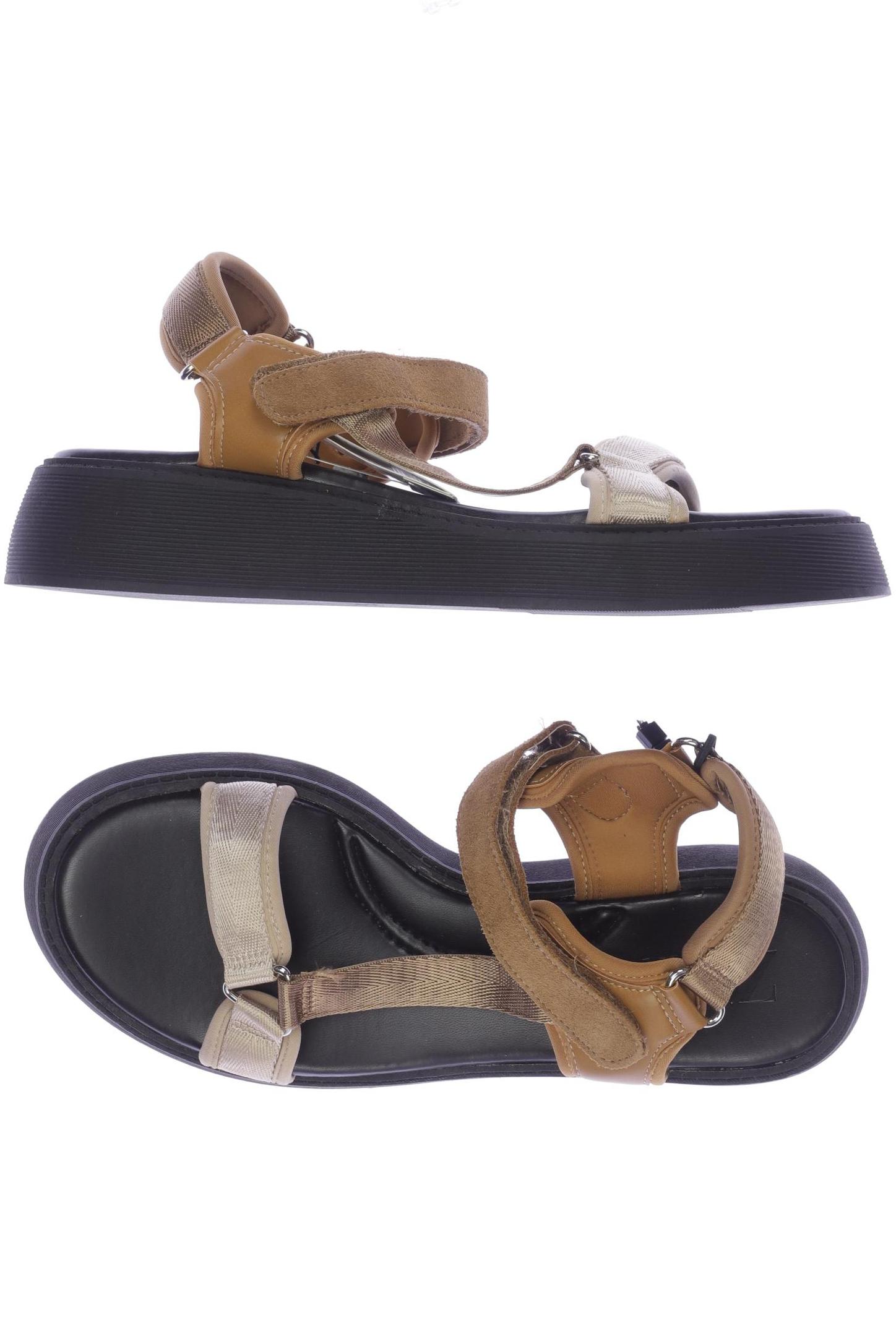 

Zara Damen Sandale, braun, Gr. 41