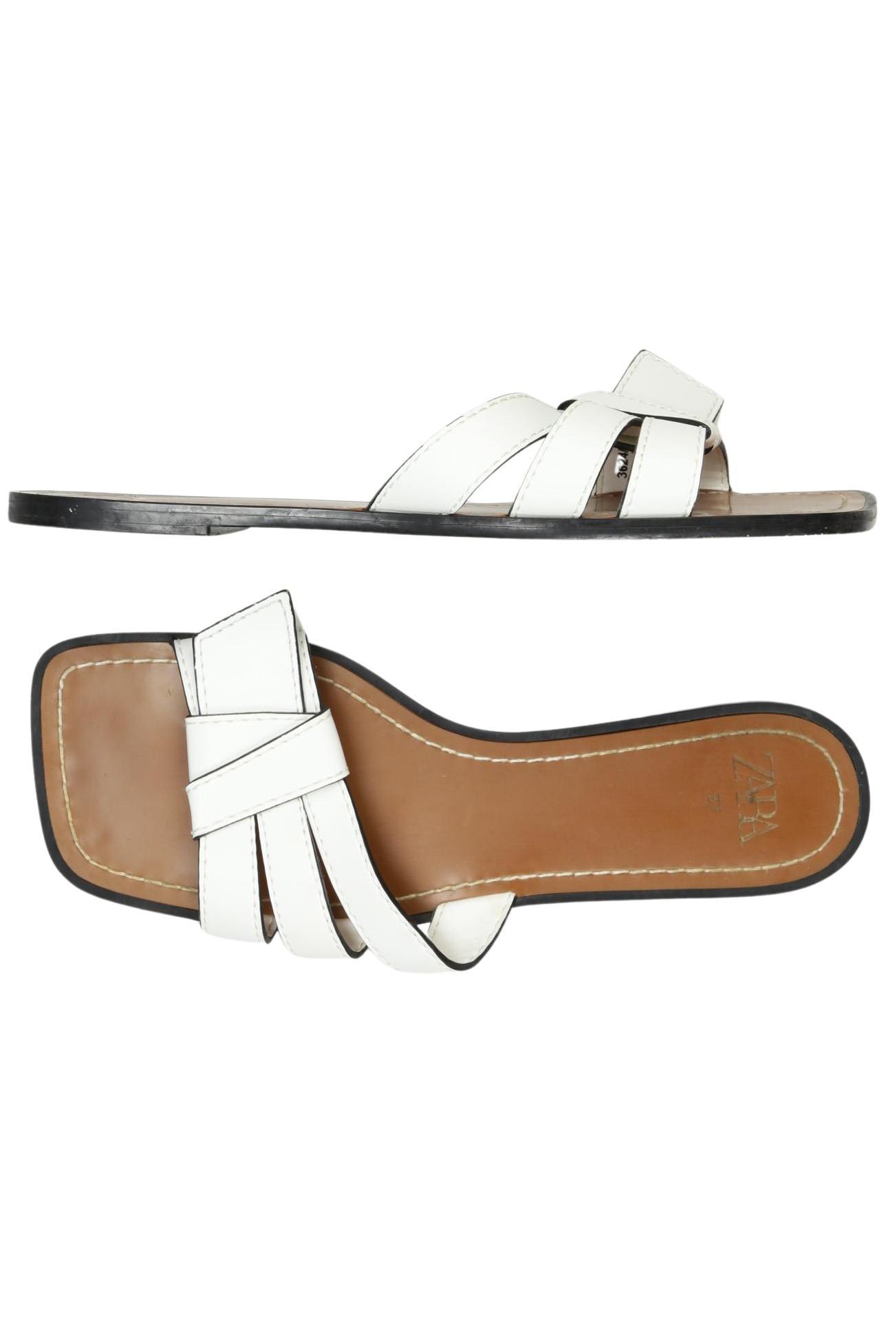 

Zara Damen Sandale, weiß, Gr. 37