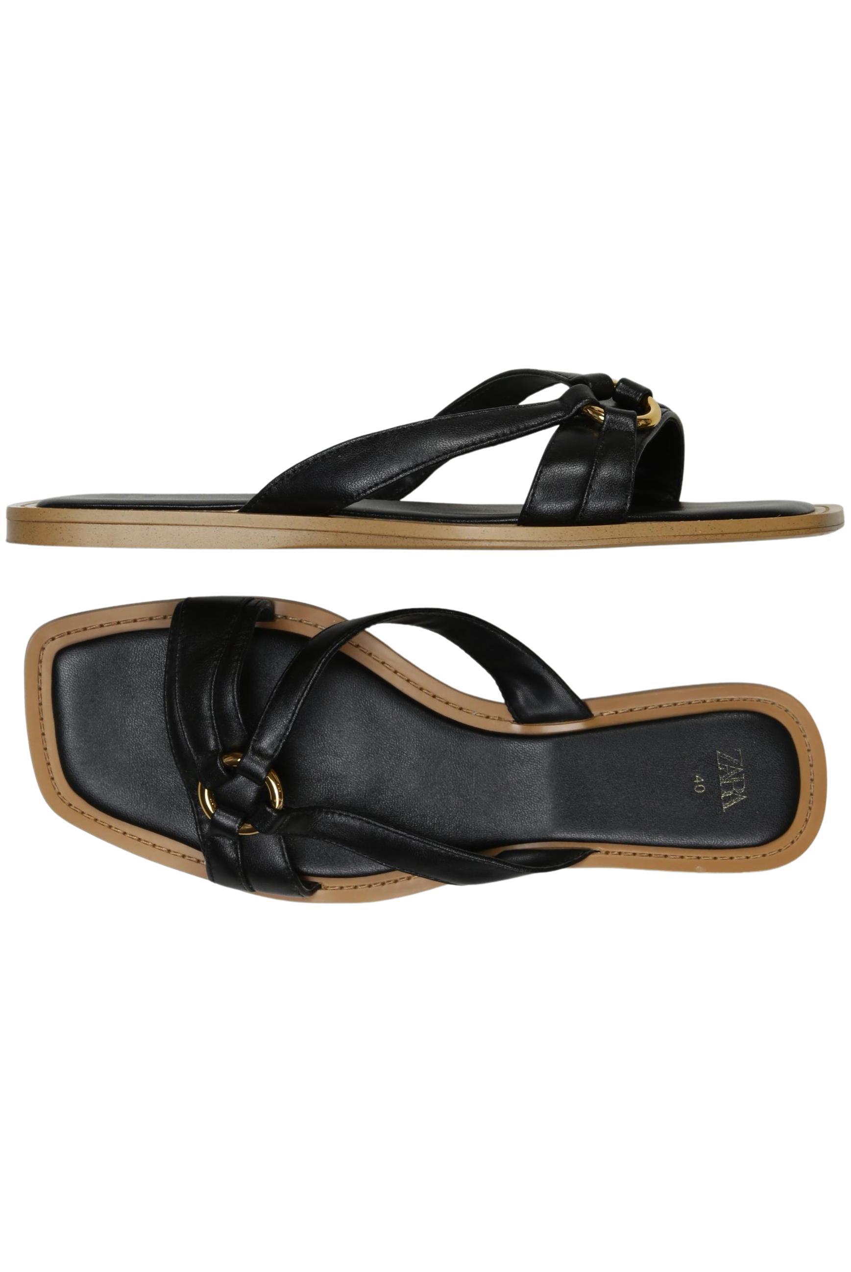 

Zara Damen Sandale, schwarz, Gr. 40