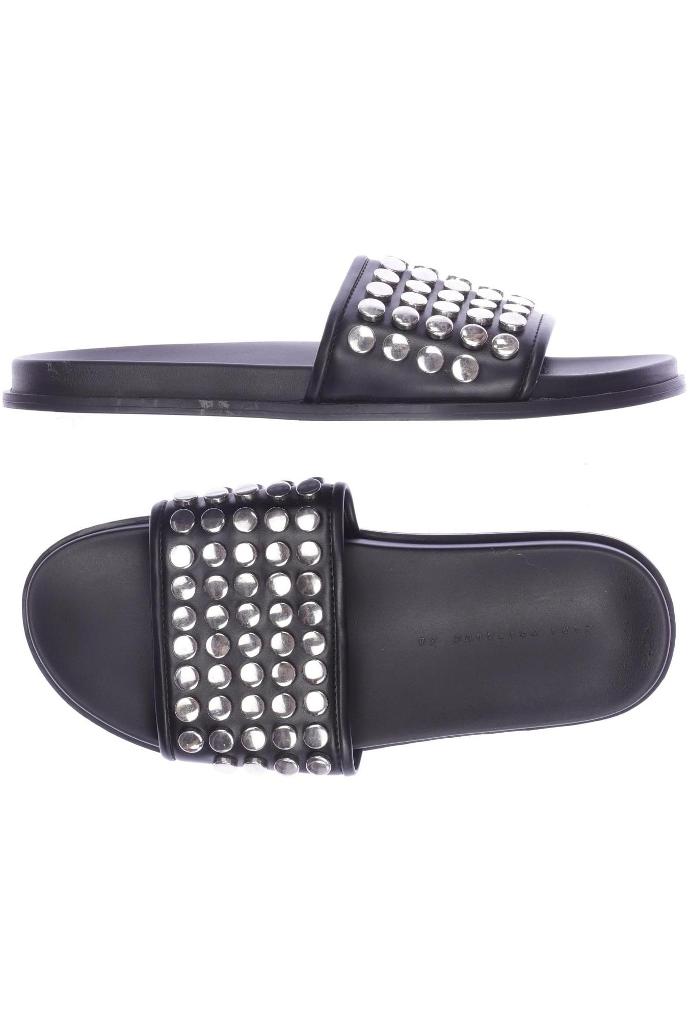 

ZARA Damen Sandale, schwarz