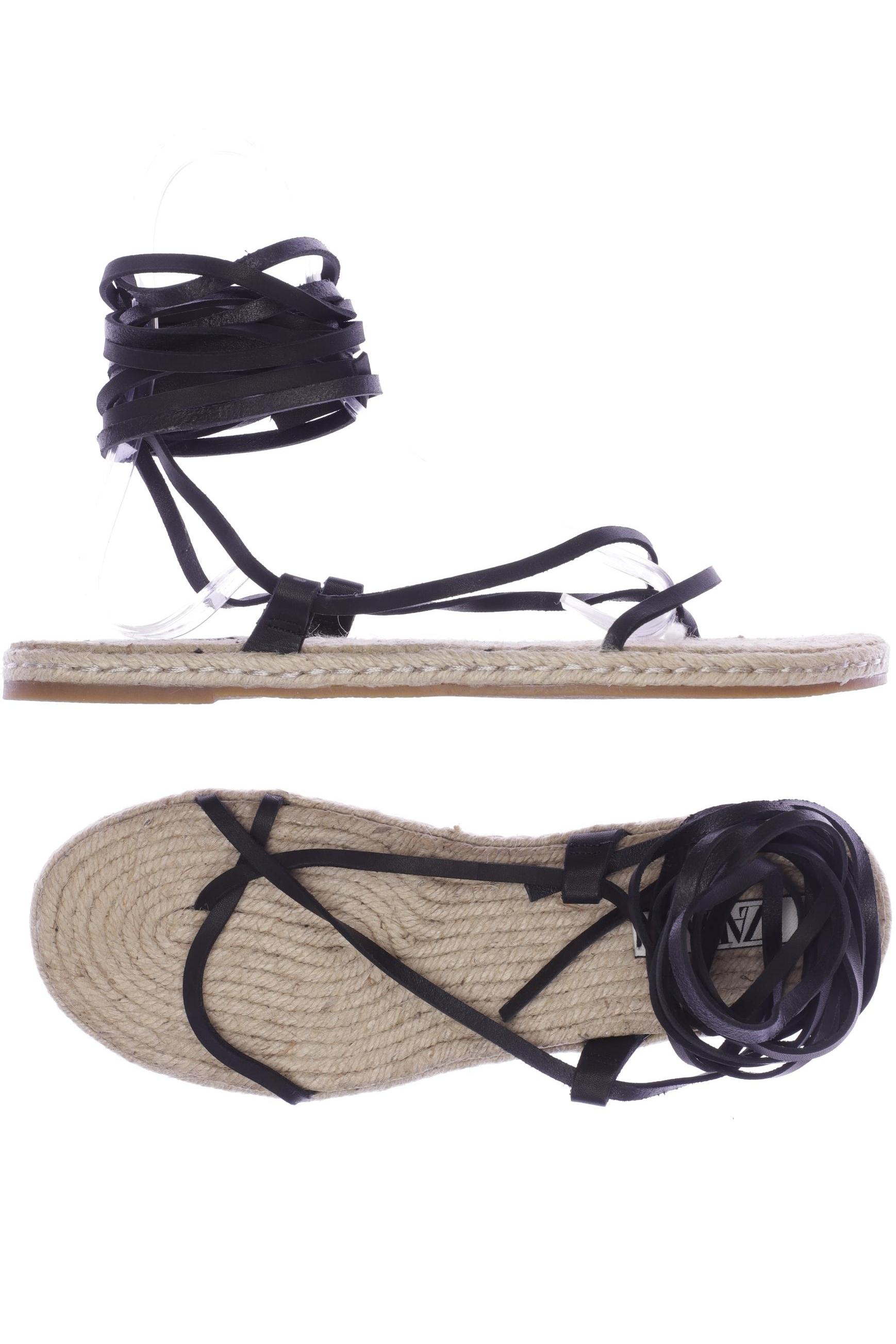 

Zara Damen Sandale, schwarz, Gr. 42