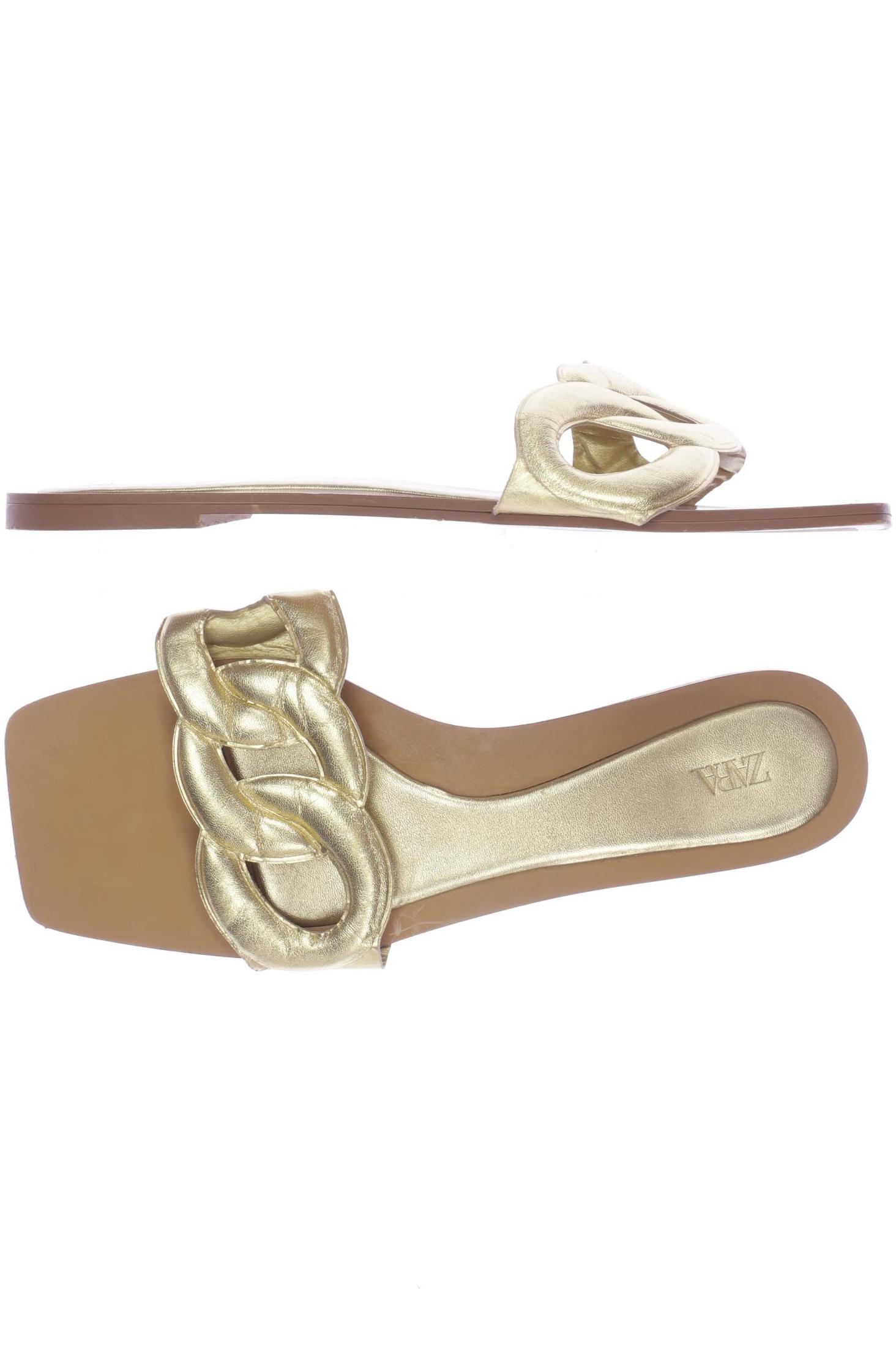 

Zara Damen Sandale, gold, Gr. 38