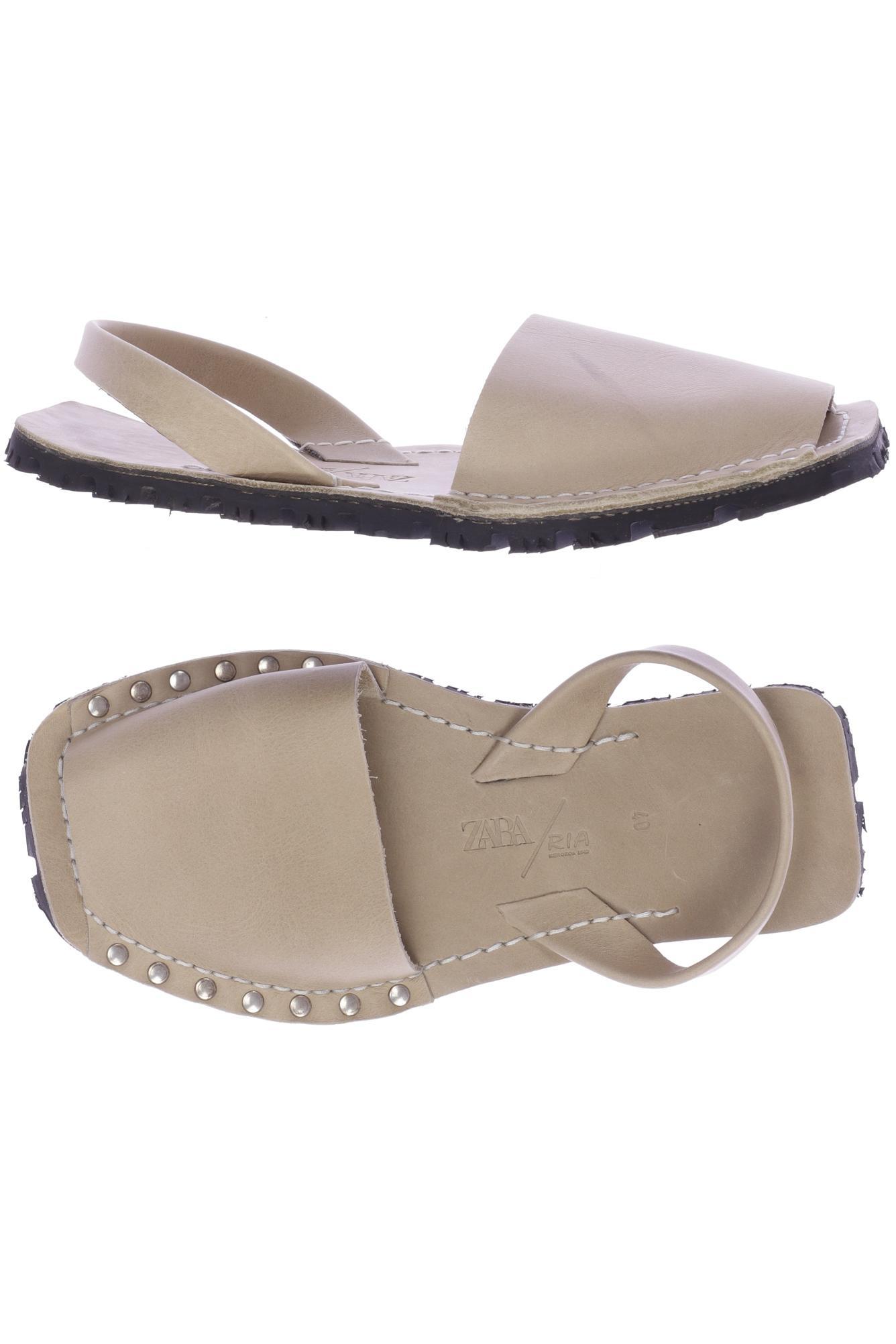 

Zara Damen Sandale, cremeweiß, Gr. 40