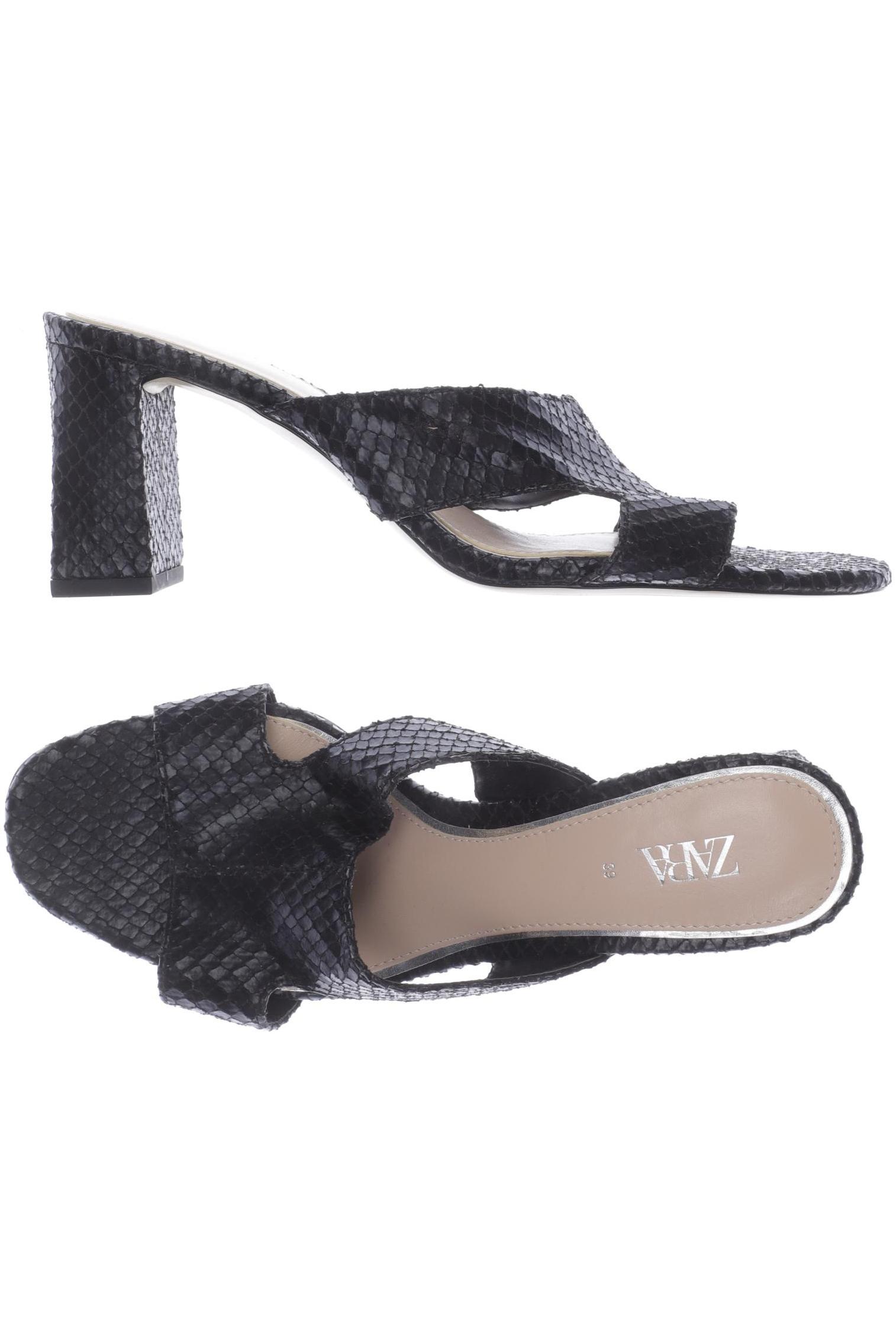 

ZARA Damen Sandale, schwarz