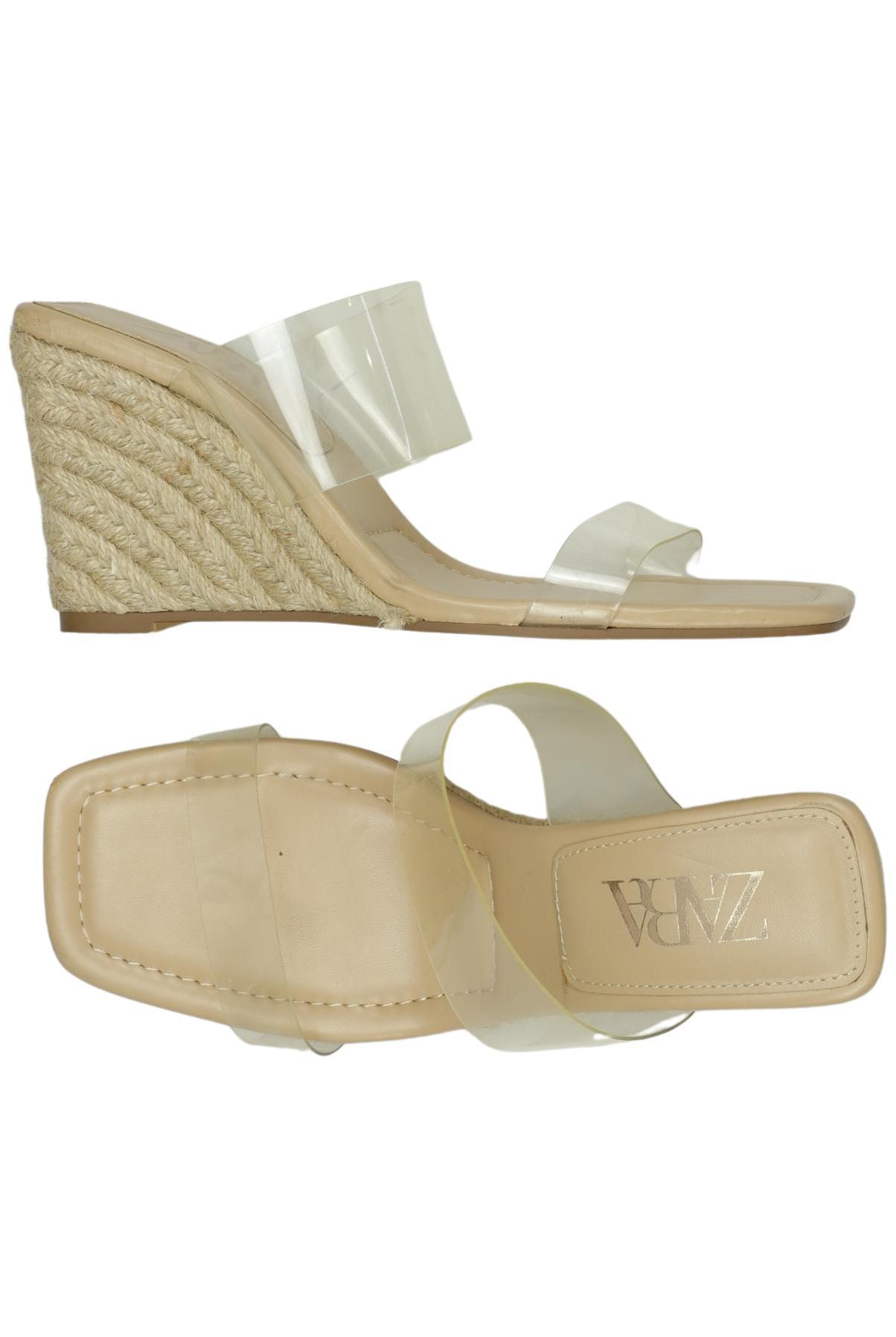 

Zara Damen Sandale, beige, Gr. 38