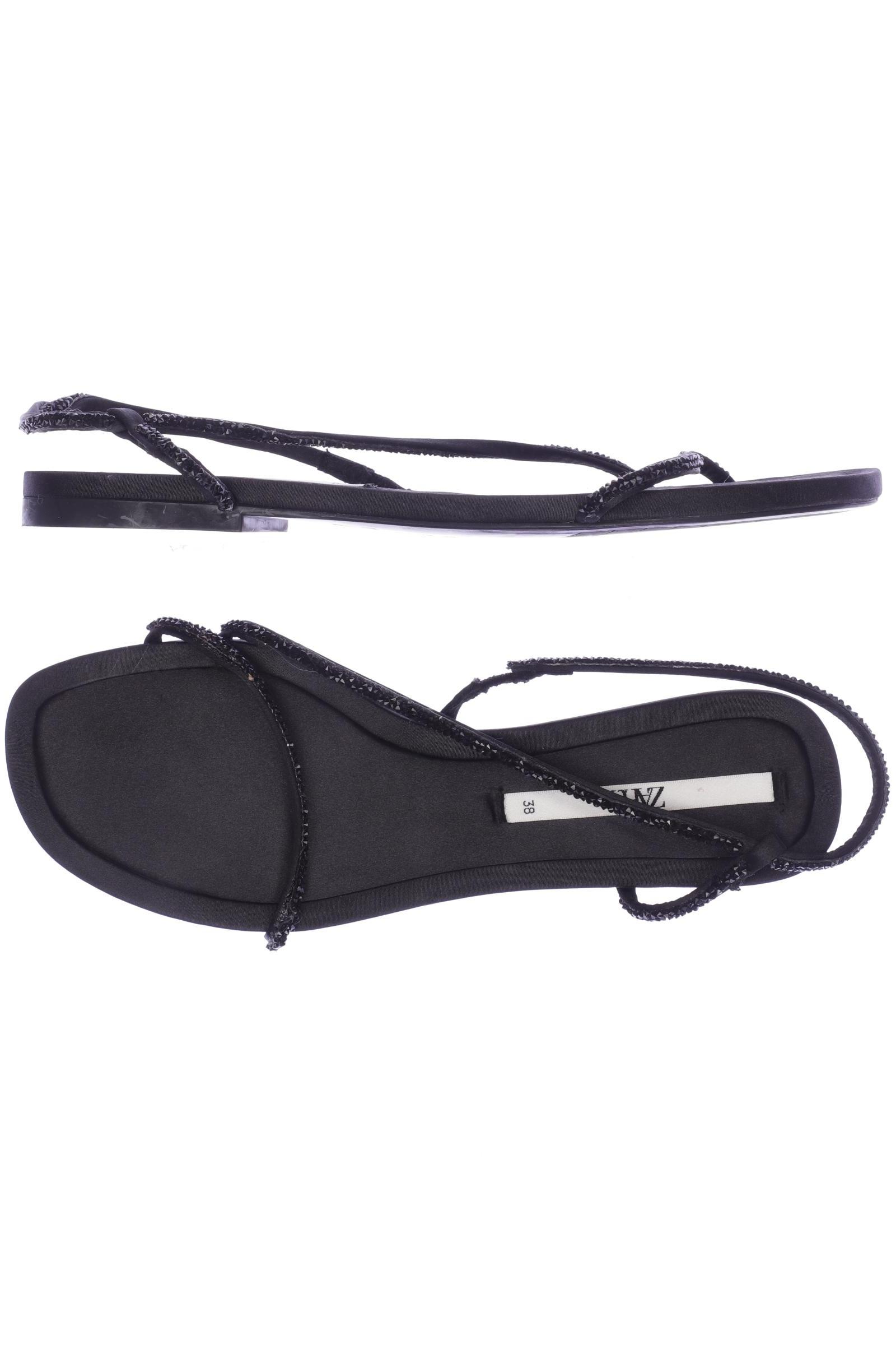

Zara Damen Sandale, schwarz, Gr. 38