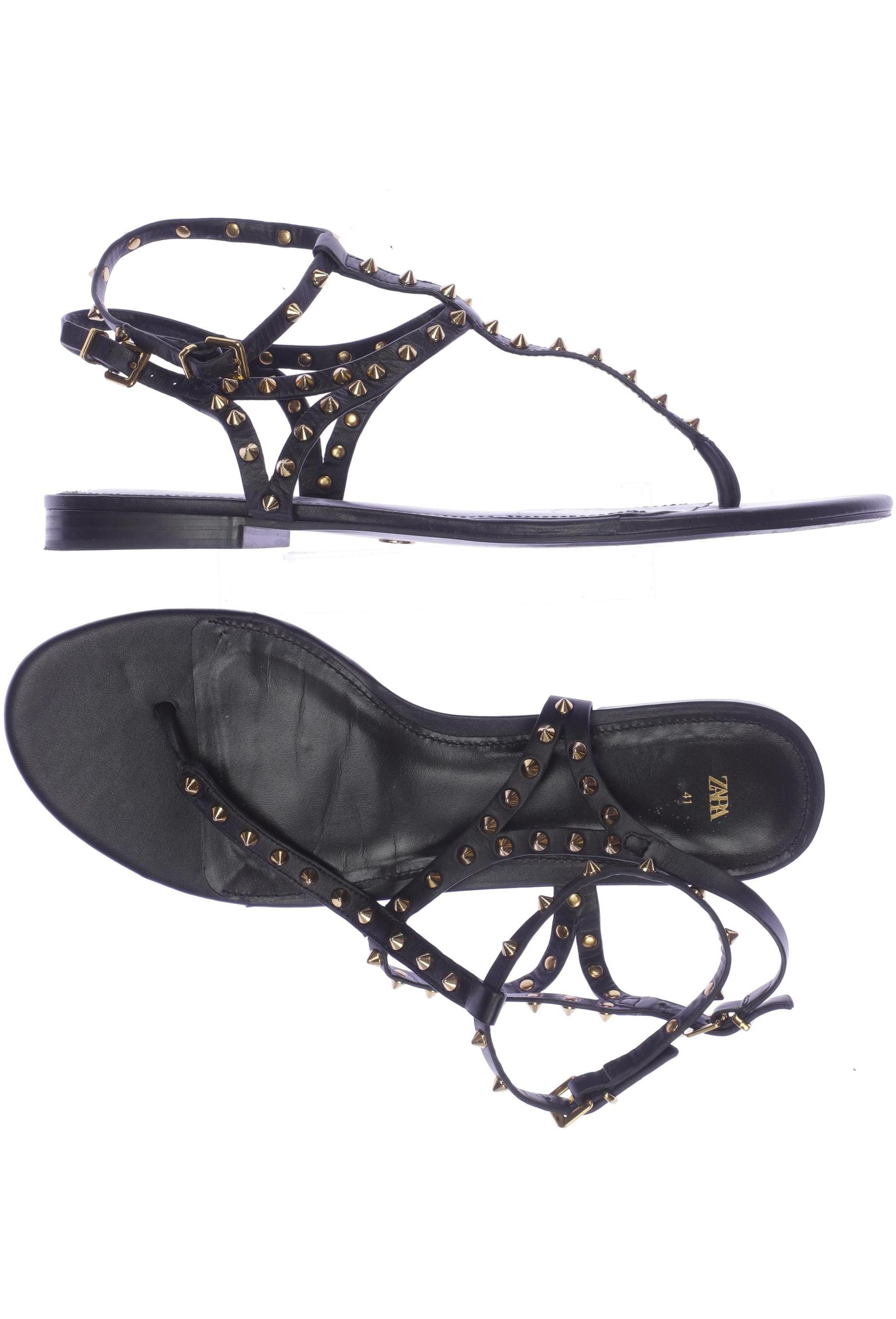 

Zara Damen Sandale, schwarz, Gr. 41
