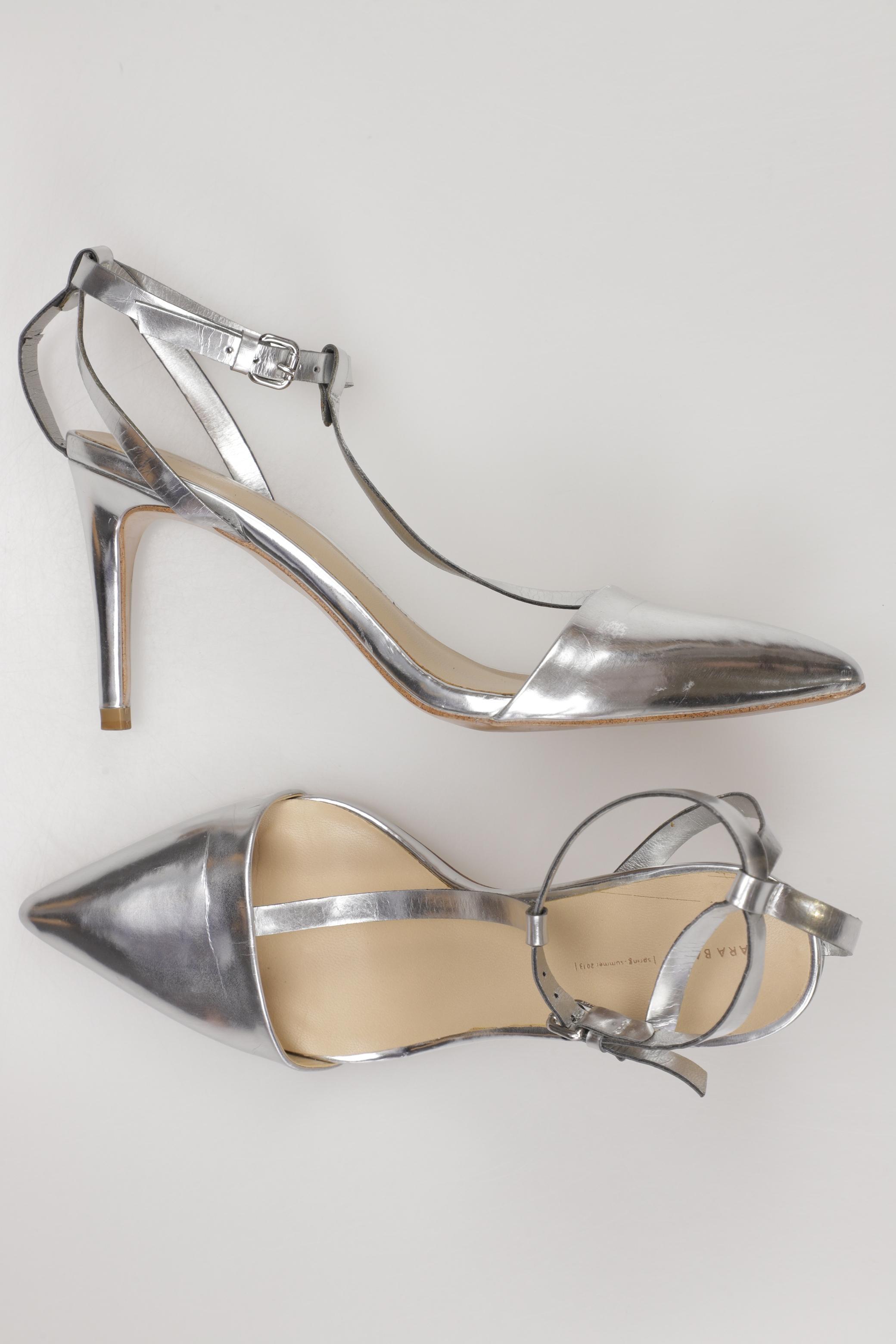 

Zara Damen Sandale, silber, Gr. 38