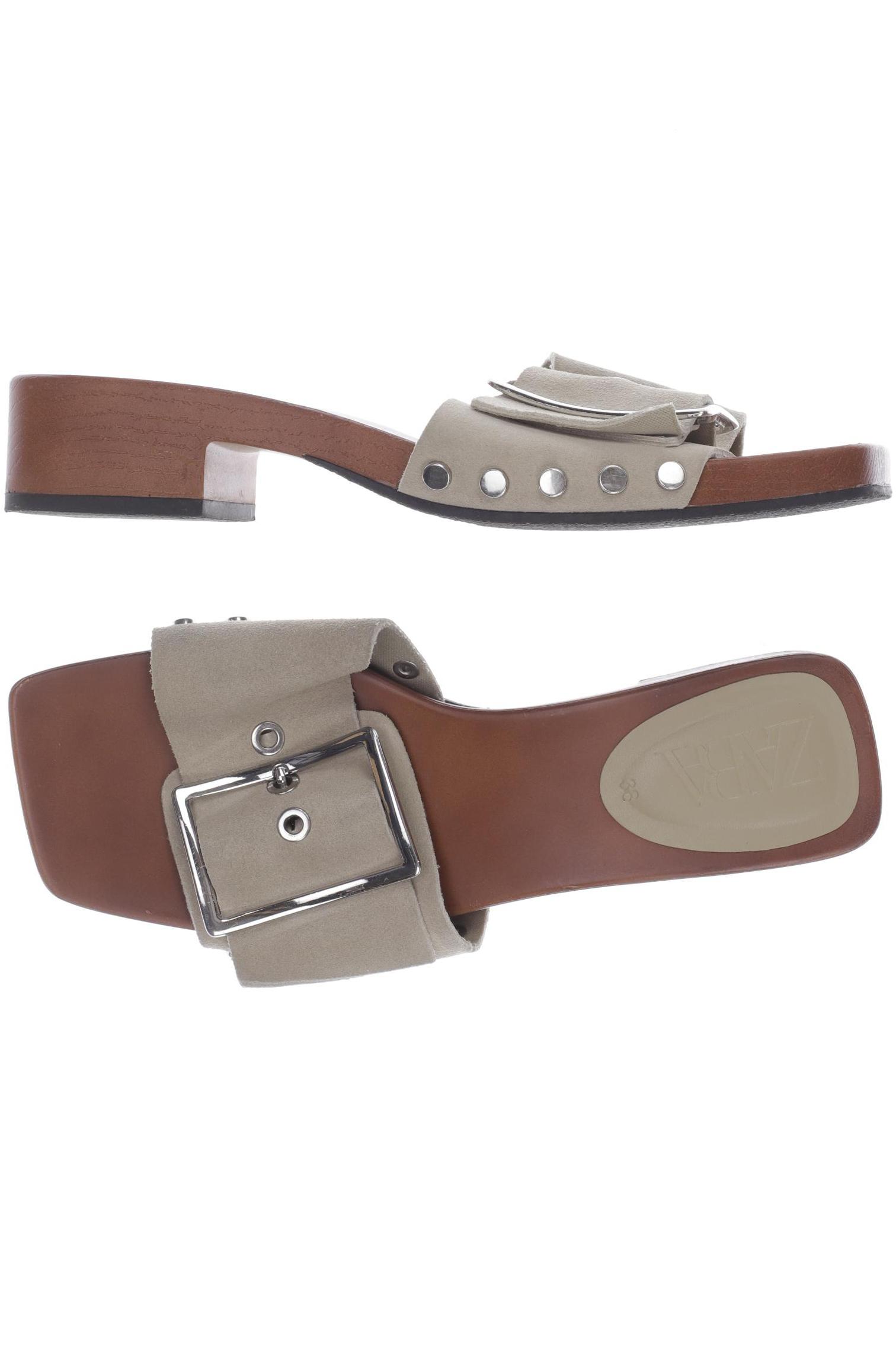 

Zara Damen Sandale, beige, Gr. 38
