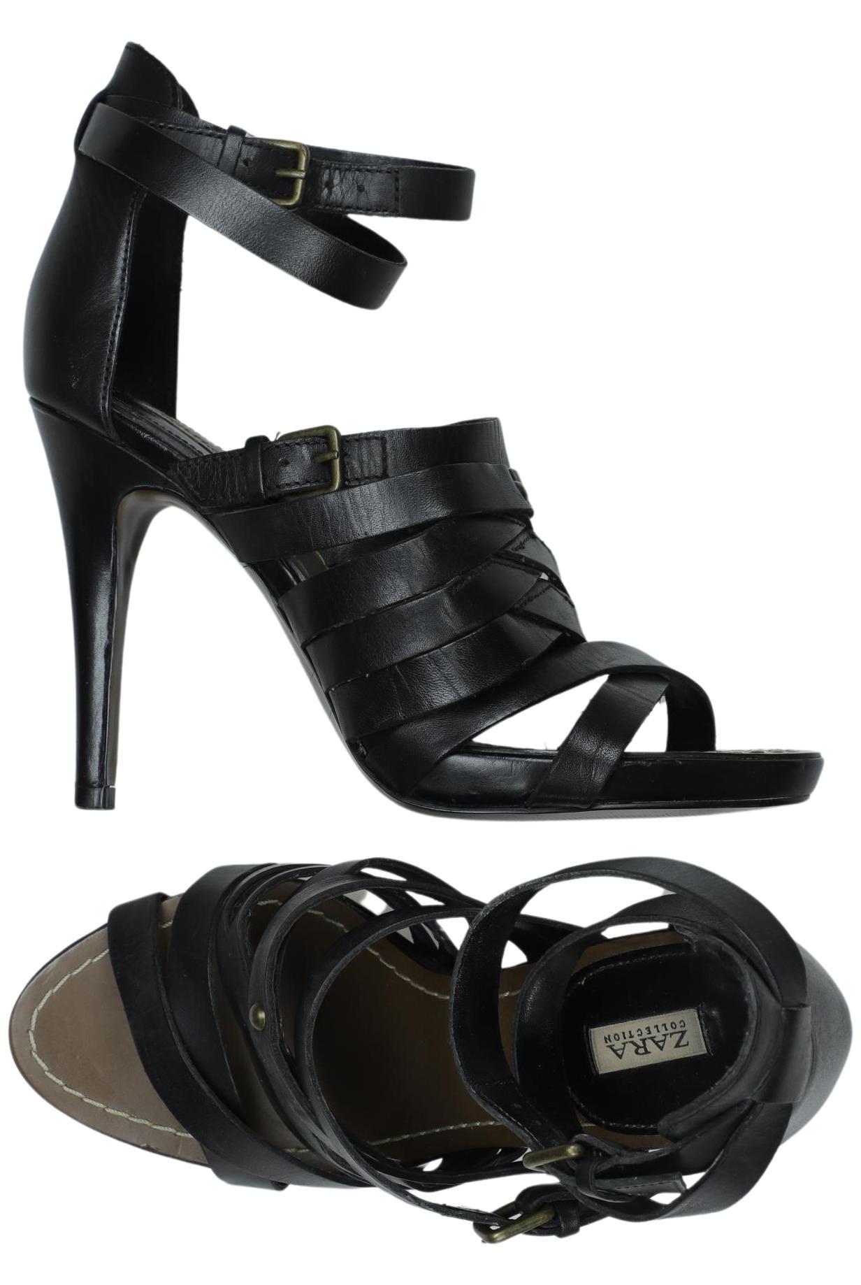 

Zara Damen Sandale, schwarz, Gr. 37