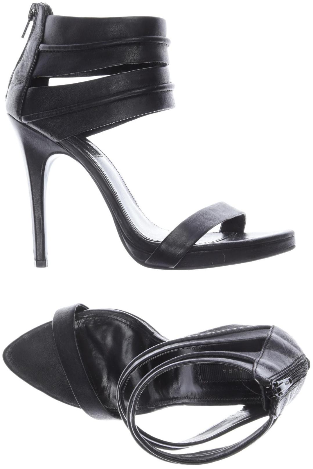 

Zara Damen Sandale, schwarz, Gr. 37