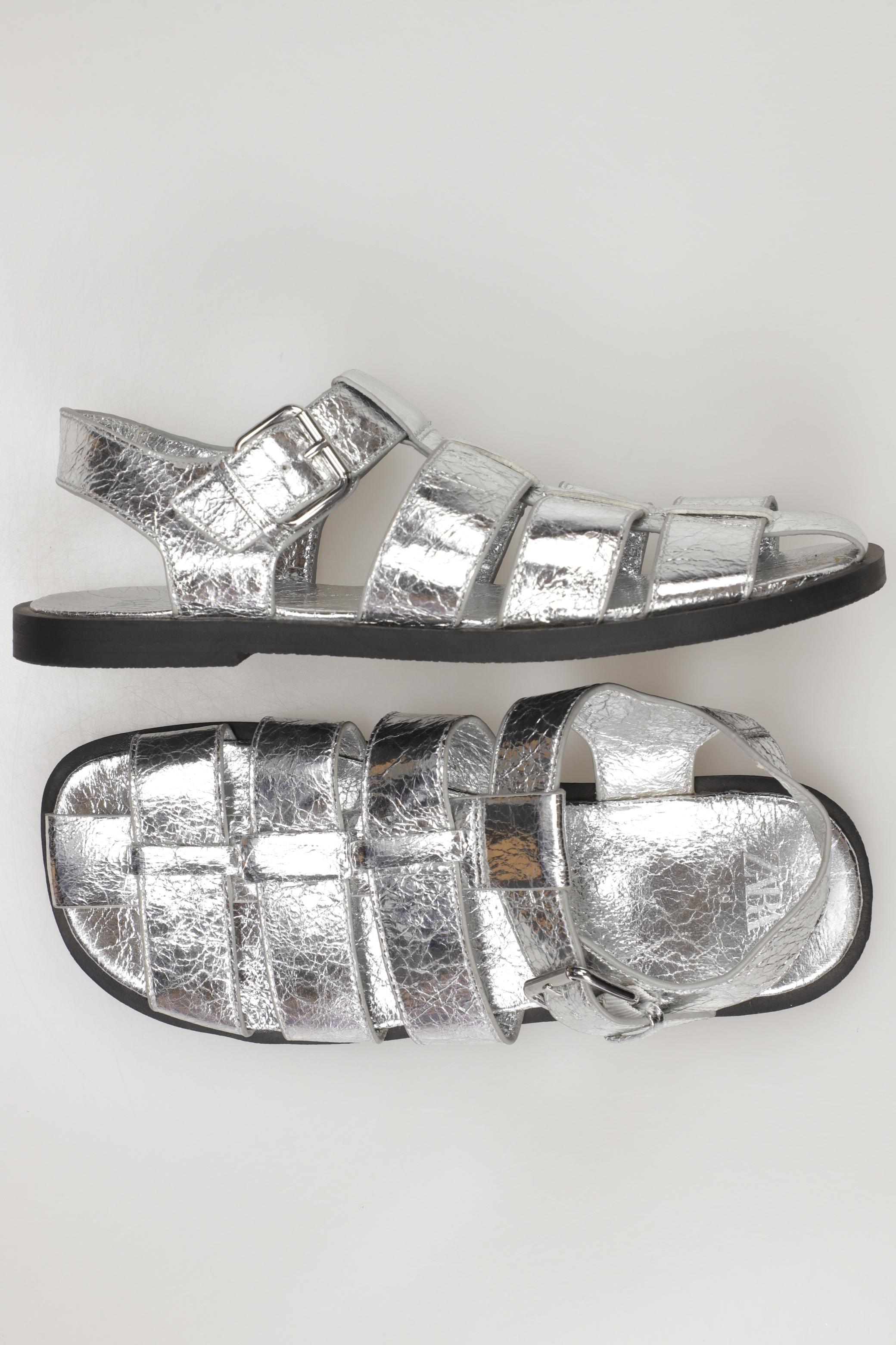 

Zara Damen Sandale, silber, Gr. 39