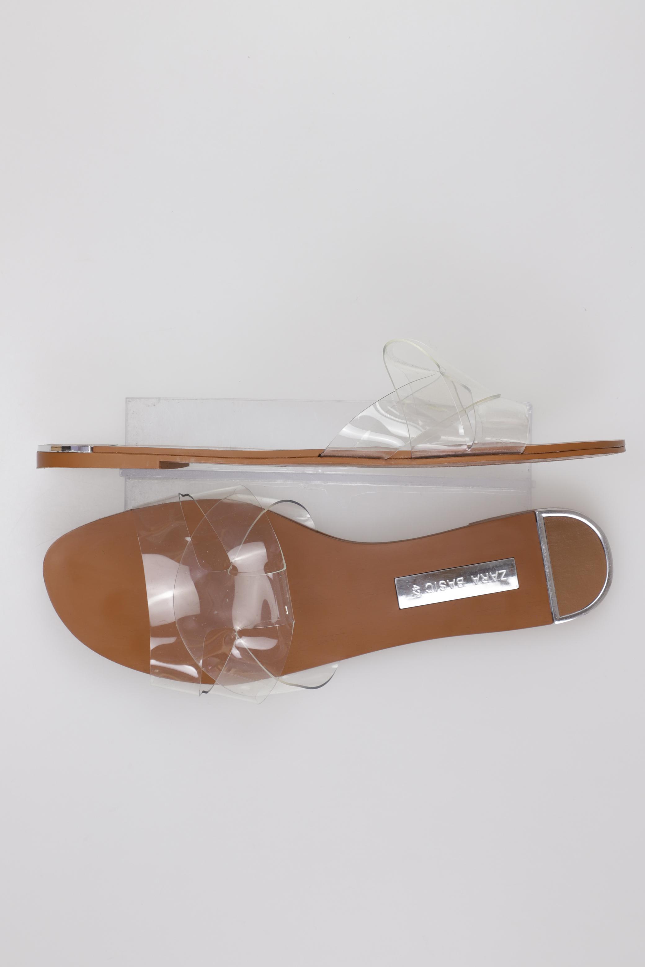 

Zara Damen Sandale, weiß, Gr. 42