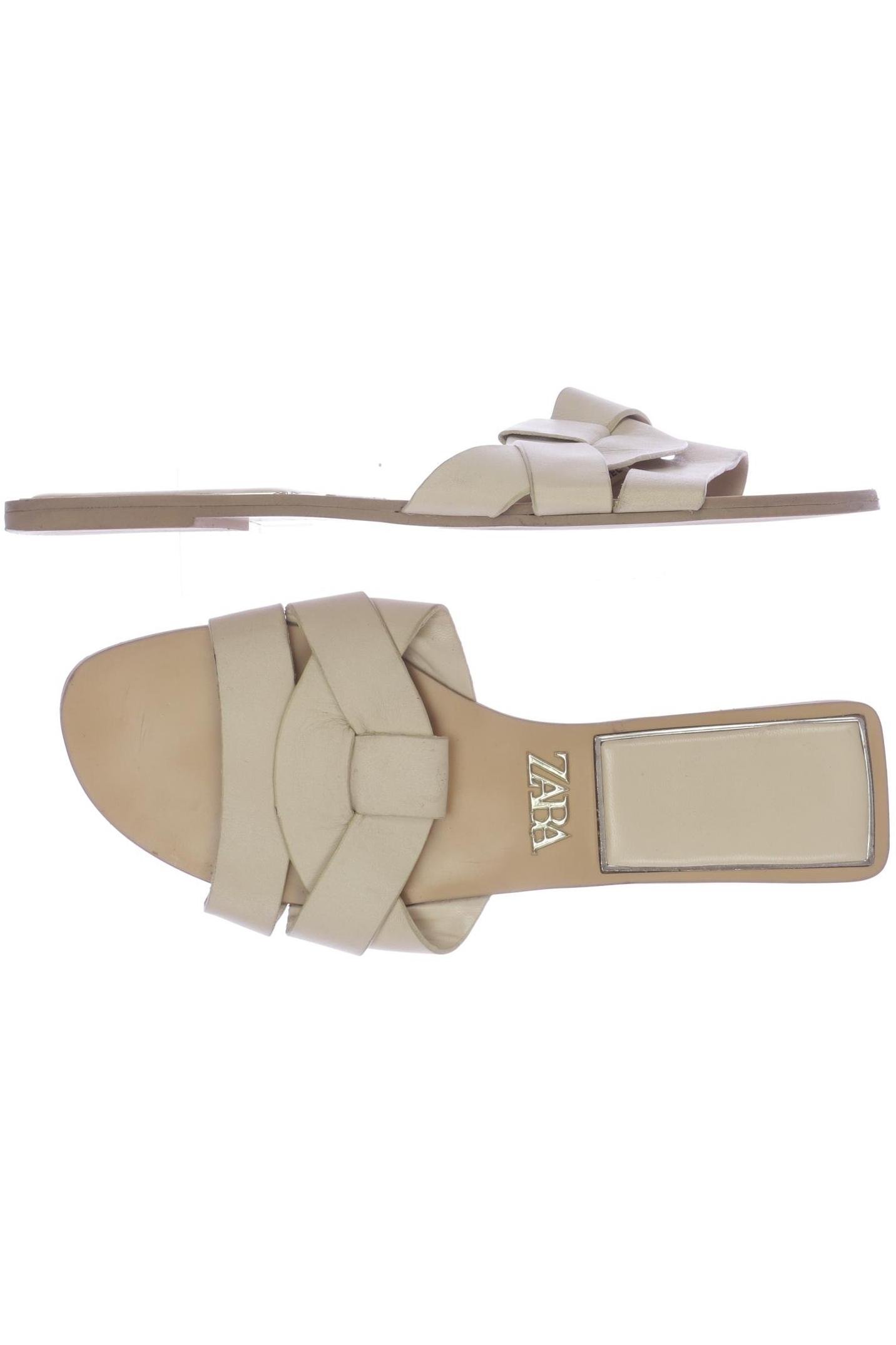 Thumbnail - Zara Damen Sandale, beige, Gr. 38
