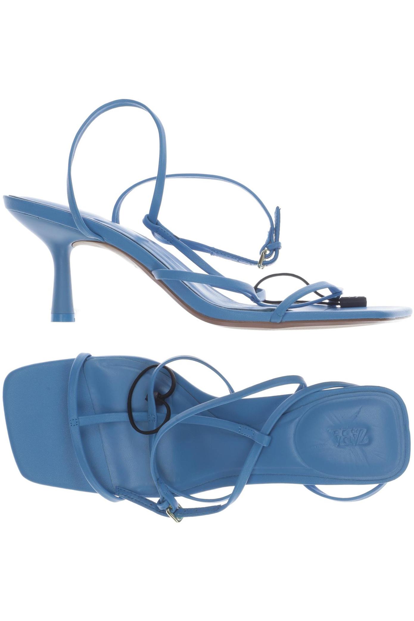 

ZARA Damen Sandale, blau