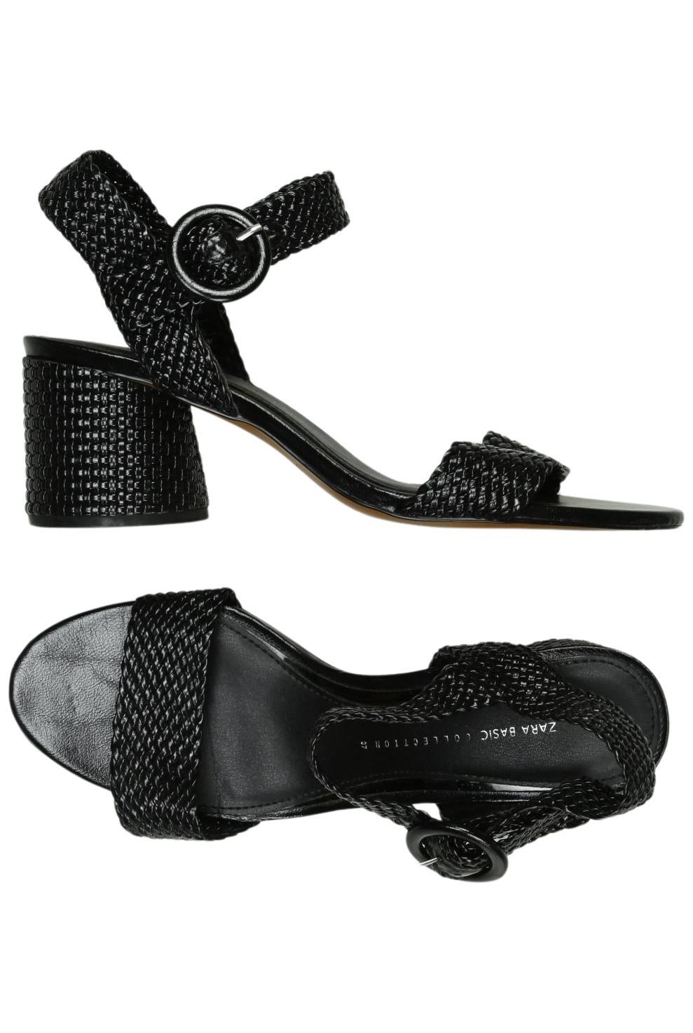 

Zara Damen Sandale, schwarz, Gr. 37