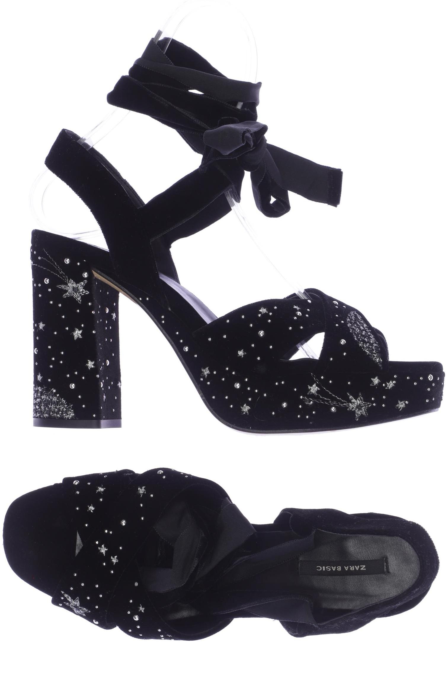 

Zara Damen Sandale, schwarz, Gr. 40