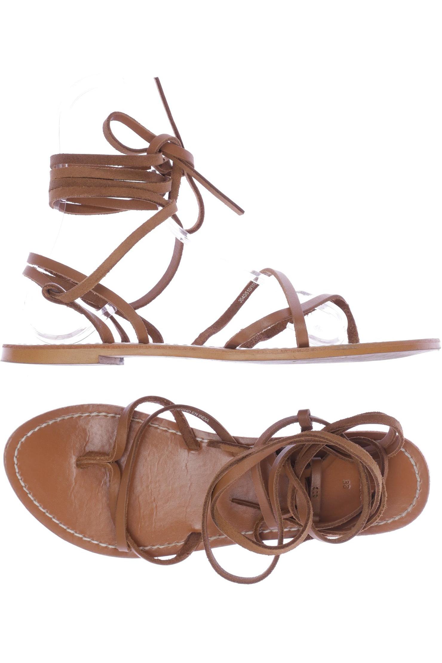 

Zara Damen Sandale, braun, Gr. 38