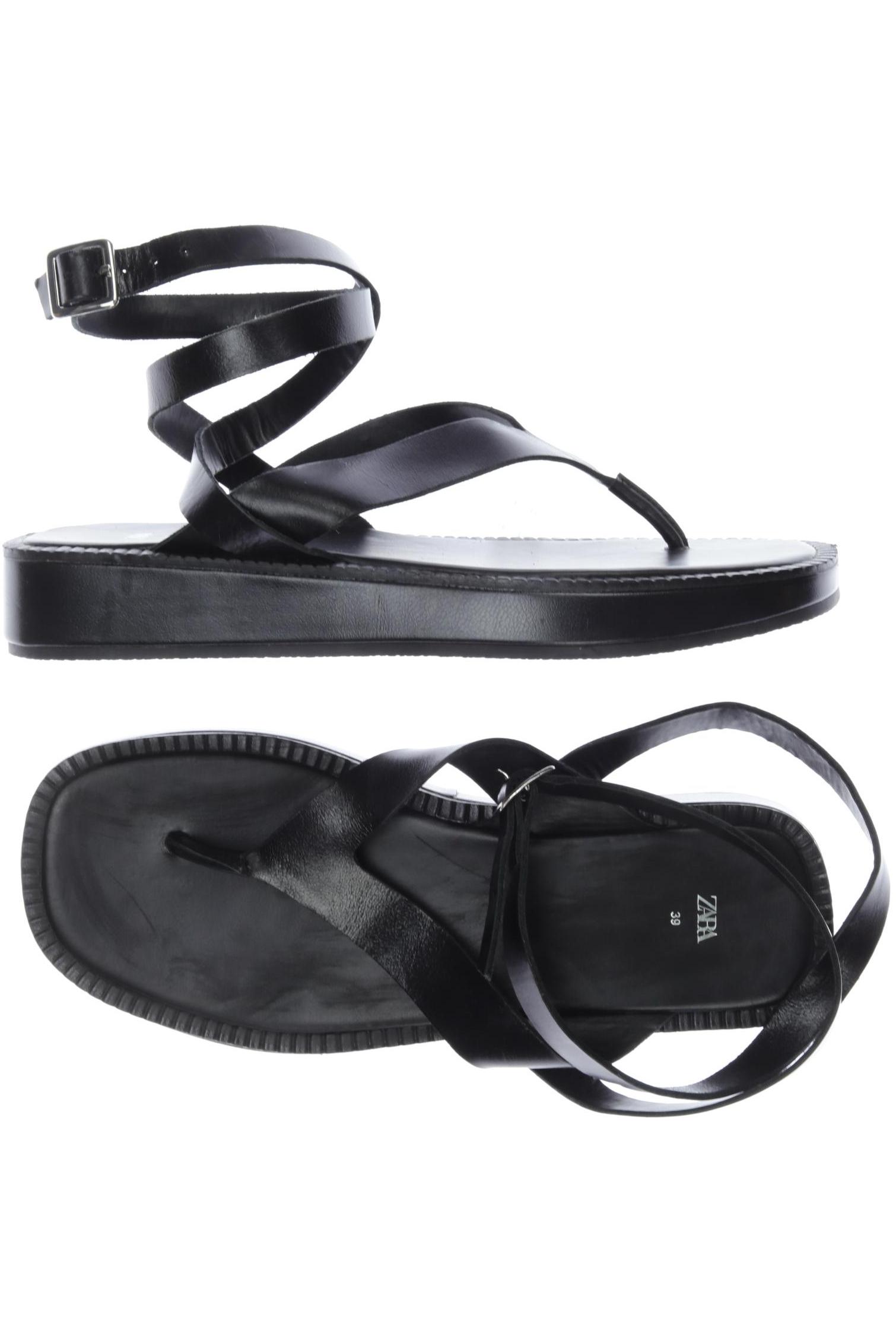 

Zara Damen Sandale, schwarz, Gr. 39