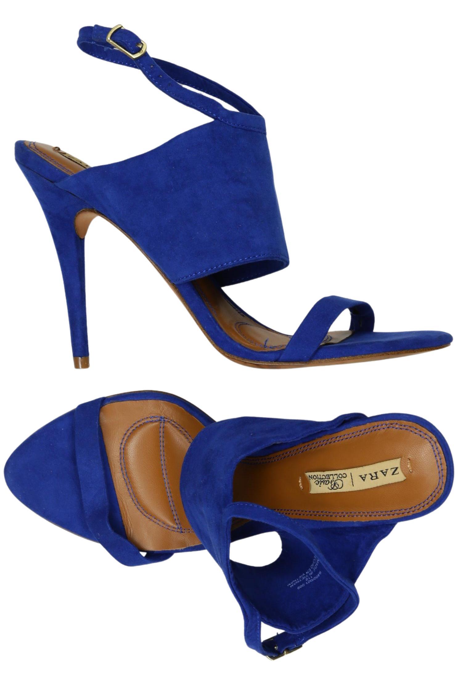 

Zara Damen Sandale, blau, Gr. 39