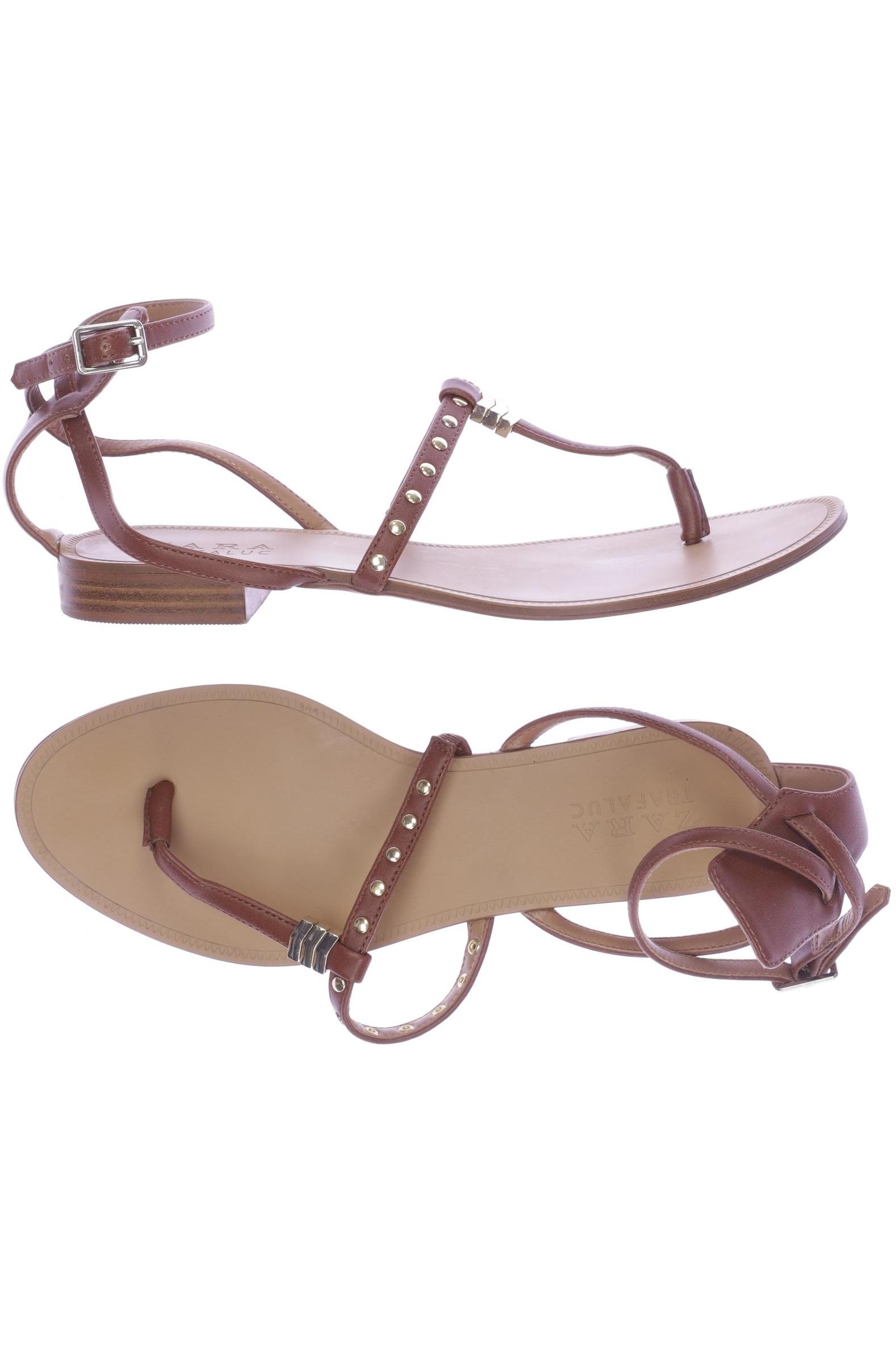 

Zara Damen Sandale, braun, Gr. 37