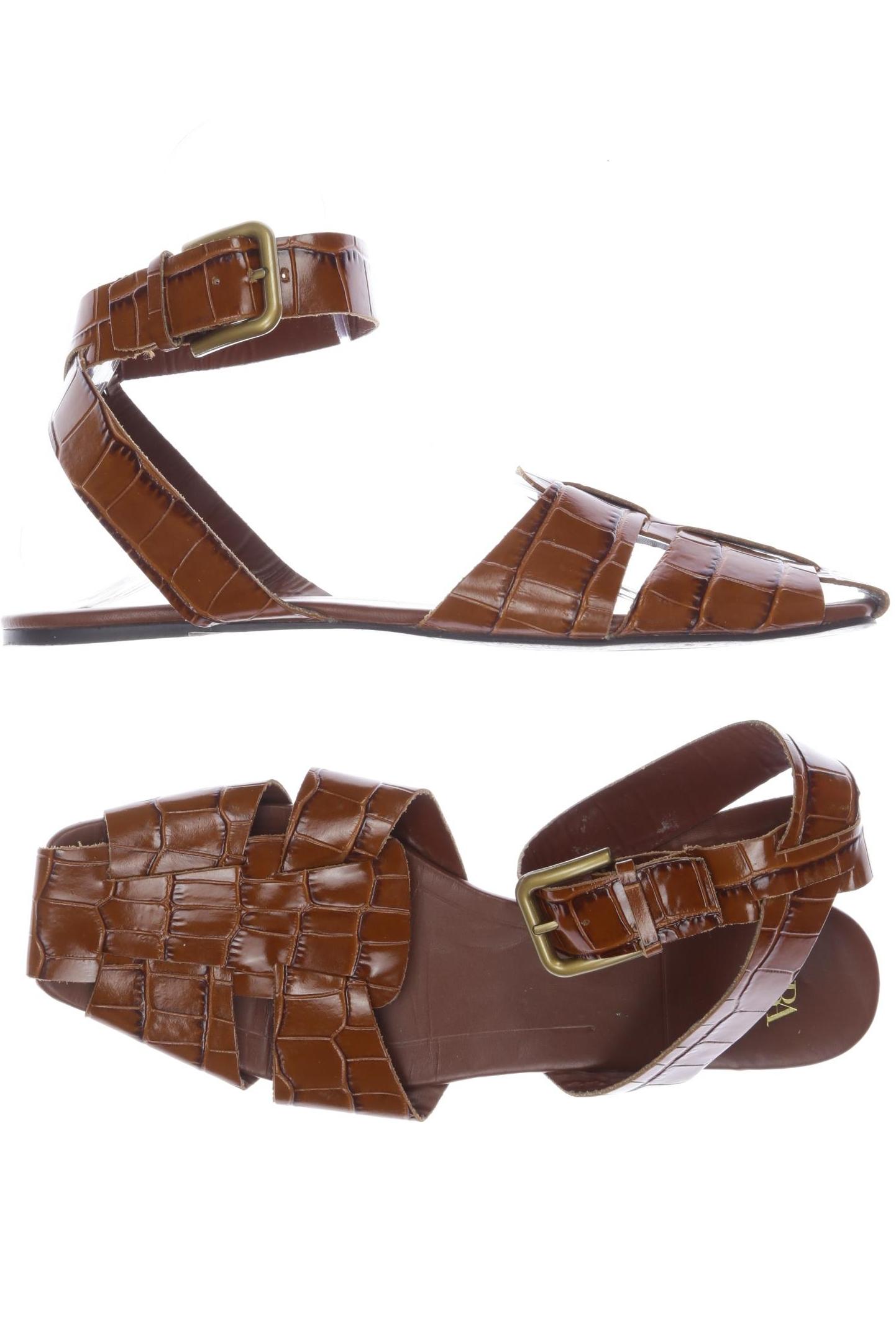 

Zara Damen Sandale, braun, Gr. 40