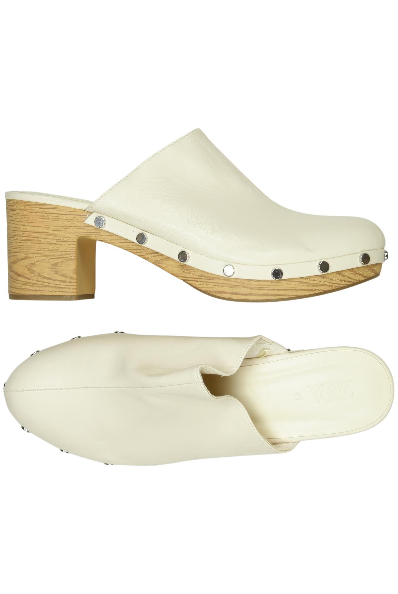 

Zara Damen Sandale, cremeweiß, Gr. 41